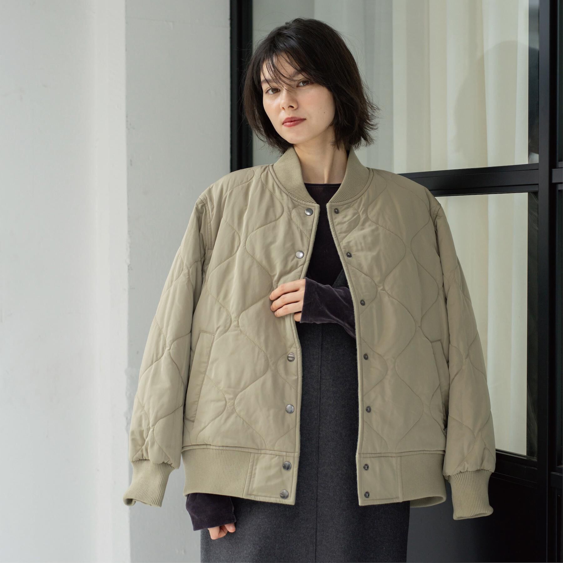 OPAQUE.CLIP「《リバーシブル》キルティングブルゾン」|ブルゾン・スタジャン|