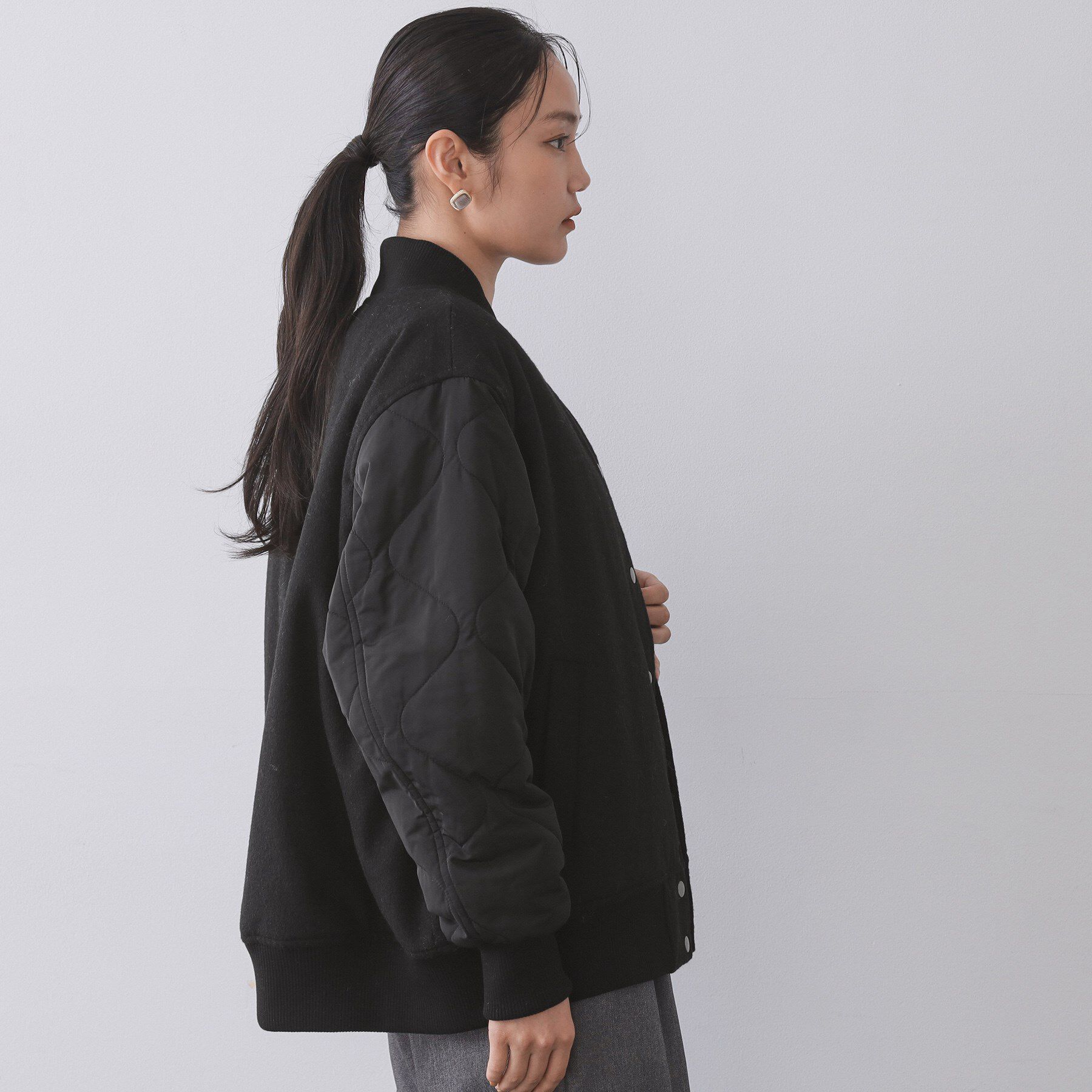 OPAQUE.CLIP「《リバーシブル》キルティングブルゾン」|ブルゾン・スタジャン|