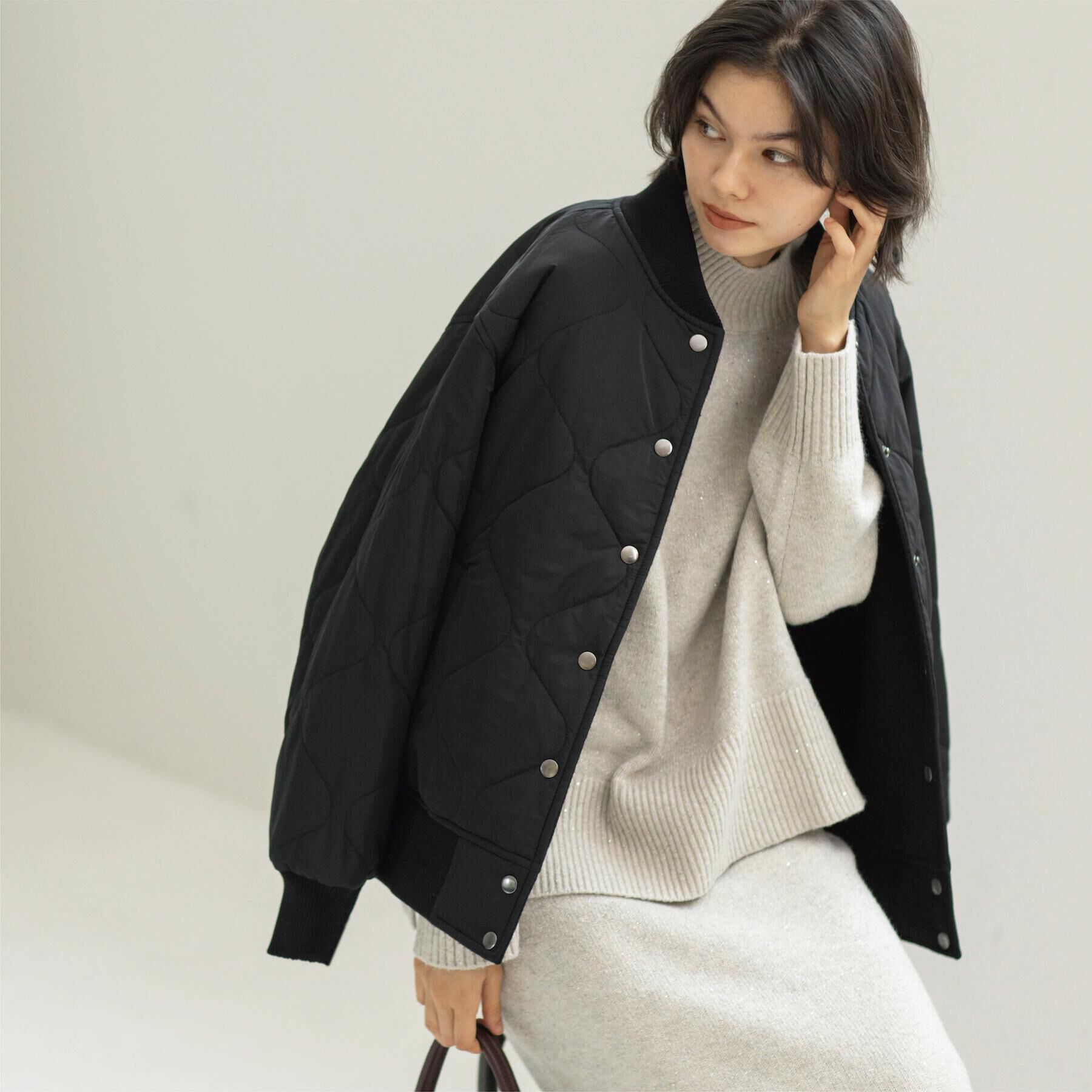 OPAQUE.CLIP「《リバーシブル》キルティングブルゾン」|ブルゾン・スタジャン|