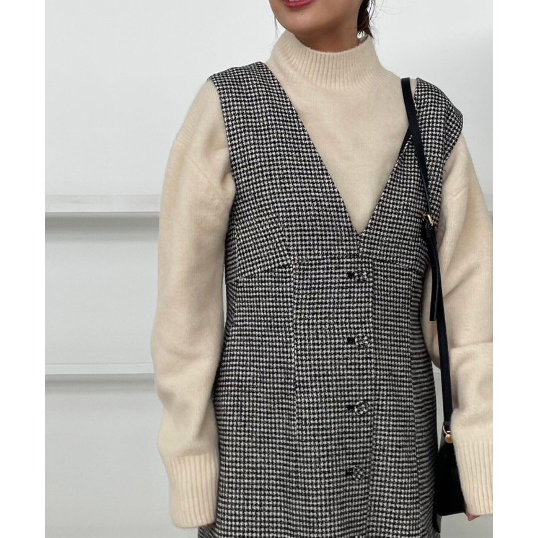 Couture broach「【柔らかな肌ざわり・上質ニット】ヤクライクハイネックニット」|ニット・セーター|