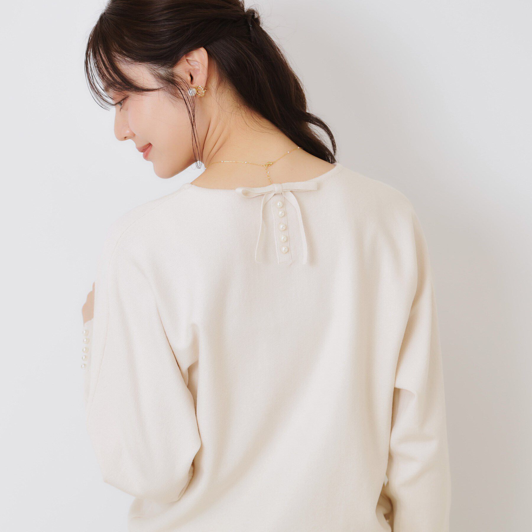 Couture broach「【華奢見せが叶う】Springドルマンニット」|ニット・セーター|