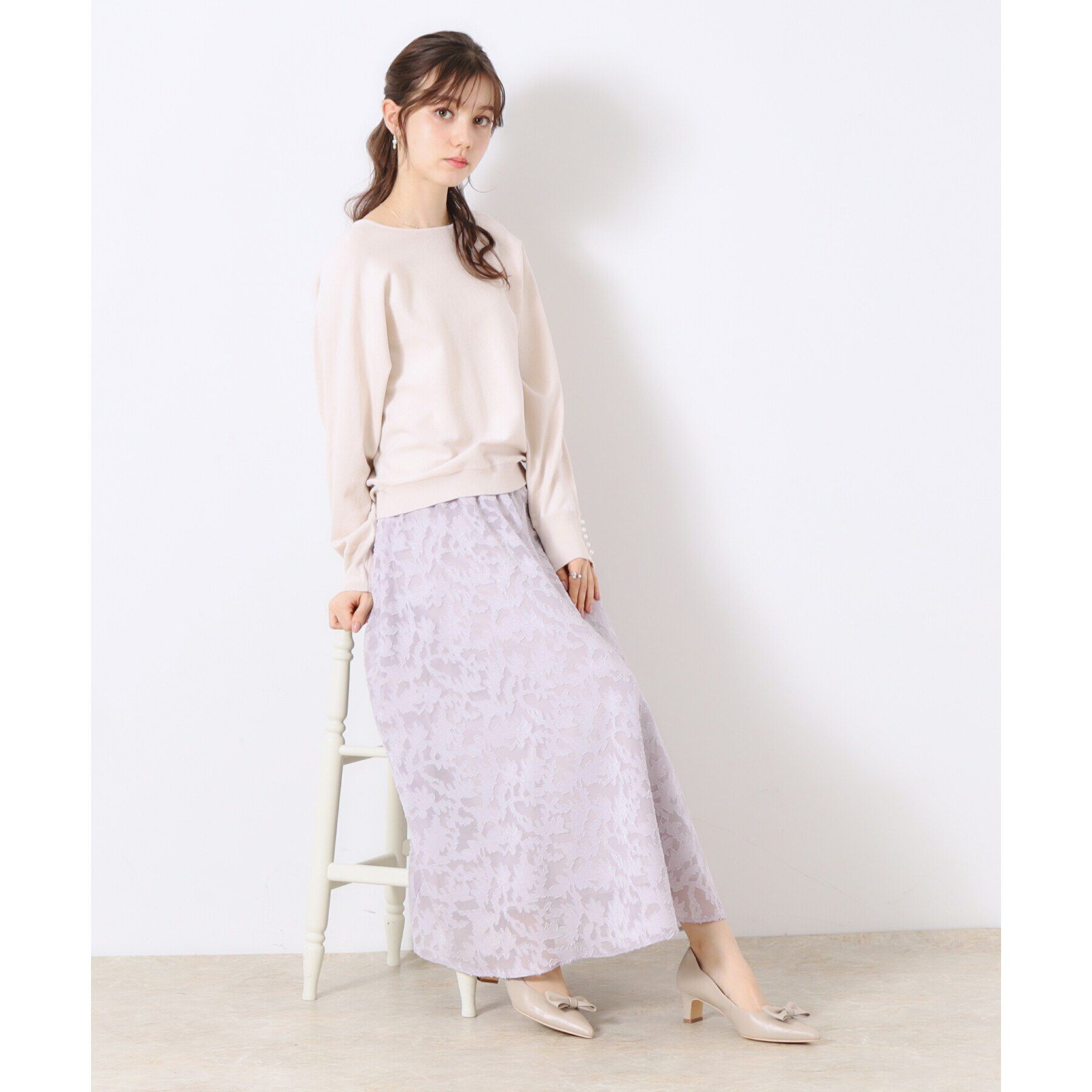 Couture broach「【華奢見せが叶う】Springドルマンニット」|ニット・セーター|