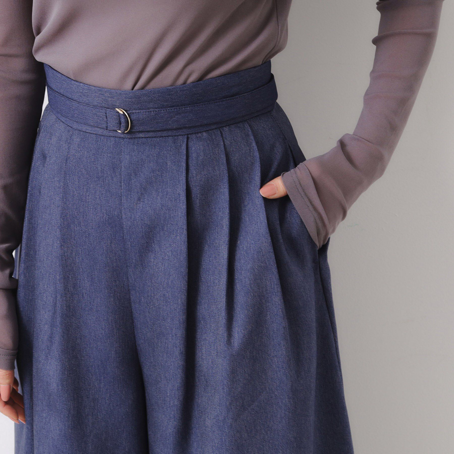 Couture broach「【きれいめ・大人カジュアル・通勤】デニムライクスカンツ」|その他|