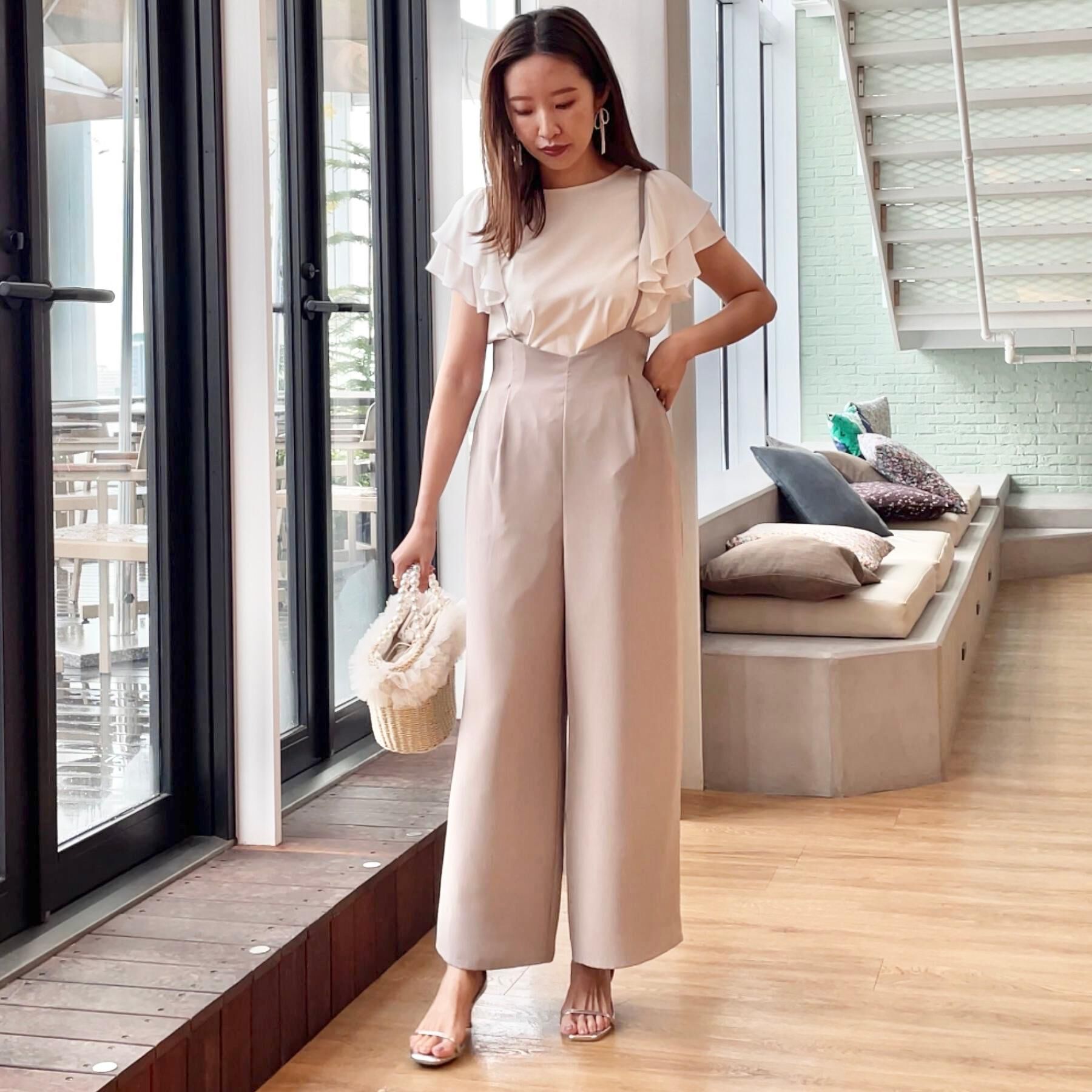 Couture broach「【マシンウォッシャブル・きれいめ】キャミロンパース」|その他|