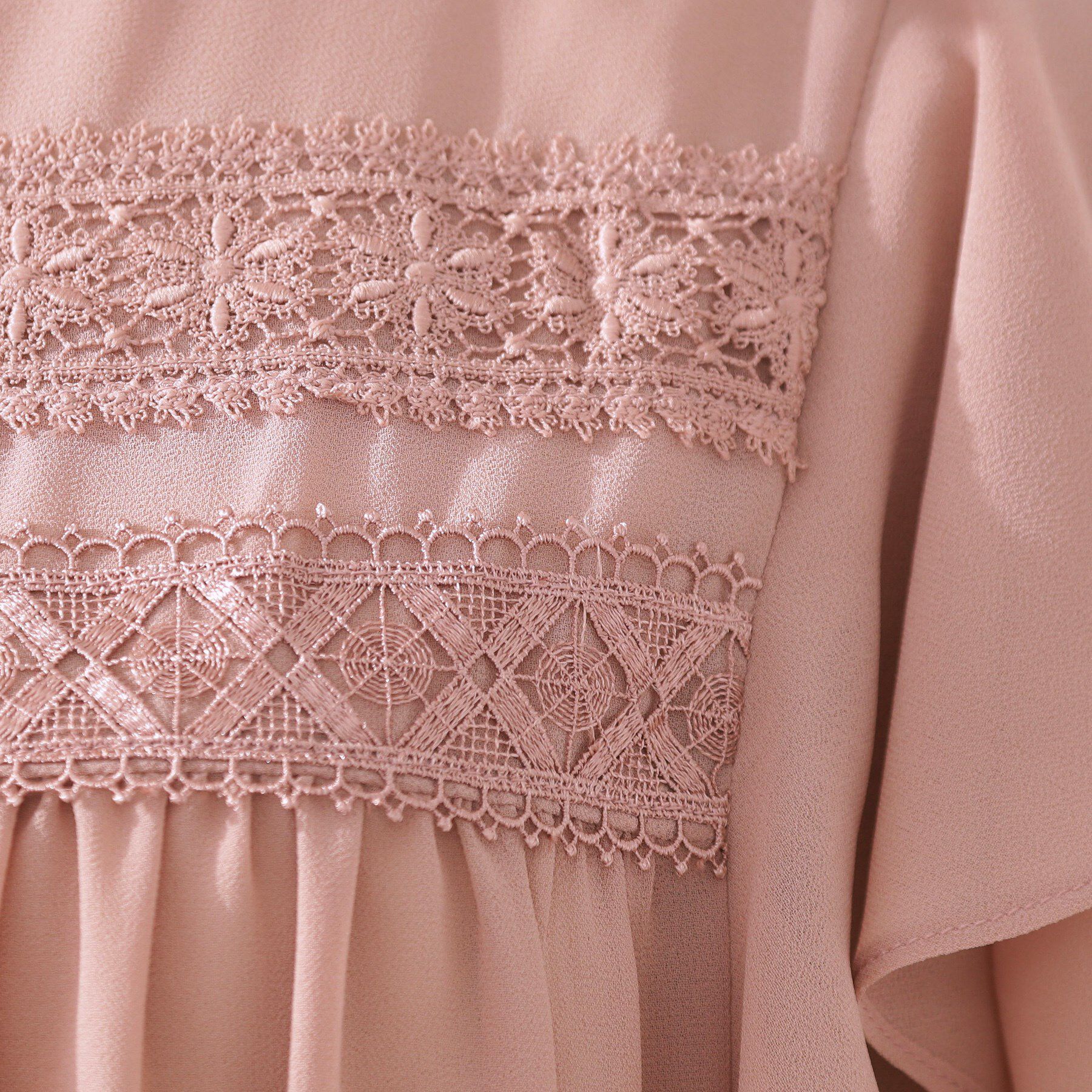 Couture broach「【大人可愛い・華やか】ダブルフリル袖ペプラムブラウス」|シャツ・ブラウス|