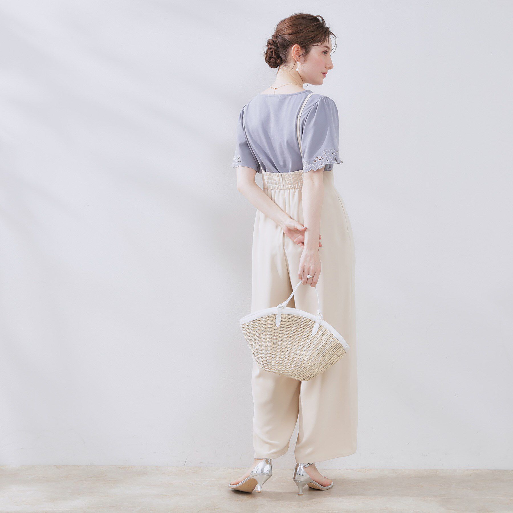 Couture broach「【接触冷感・UVカット】袖エンブロサイロコンパクトトップス」|Tシャツ・カットソー|