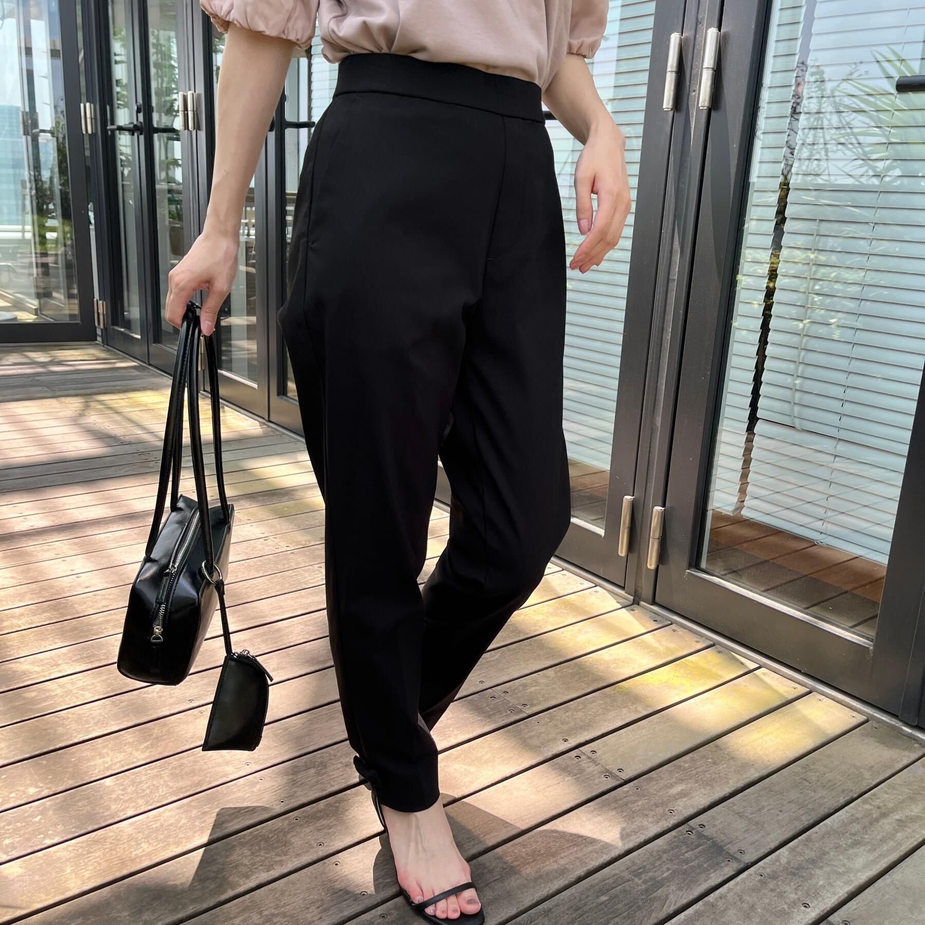 Couture broach「【らくちん・キレイ見え】リボンハイパーストレッチパンツ」|その他|