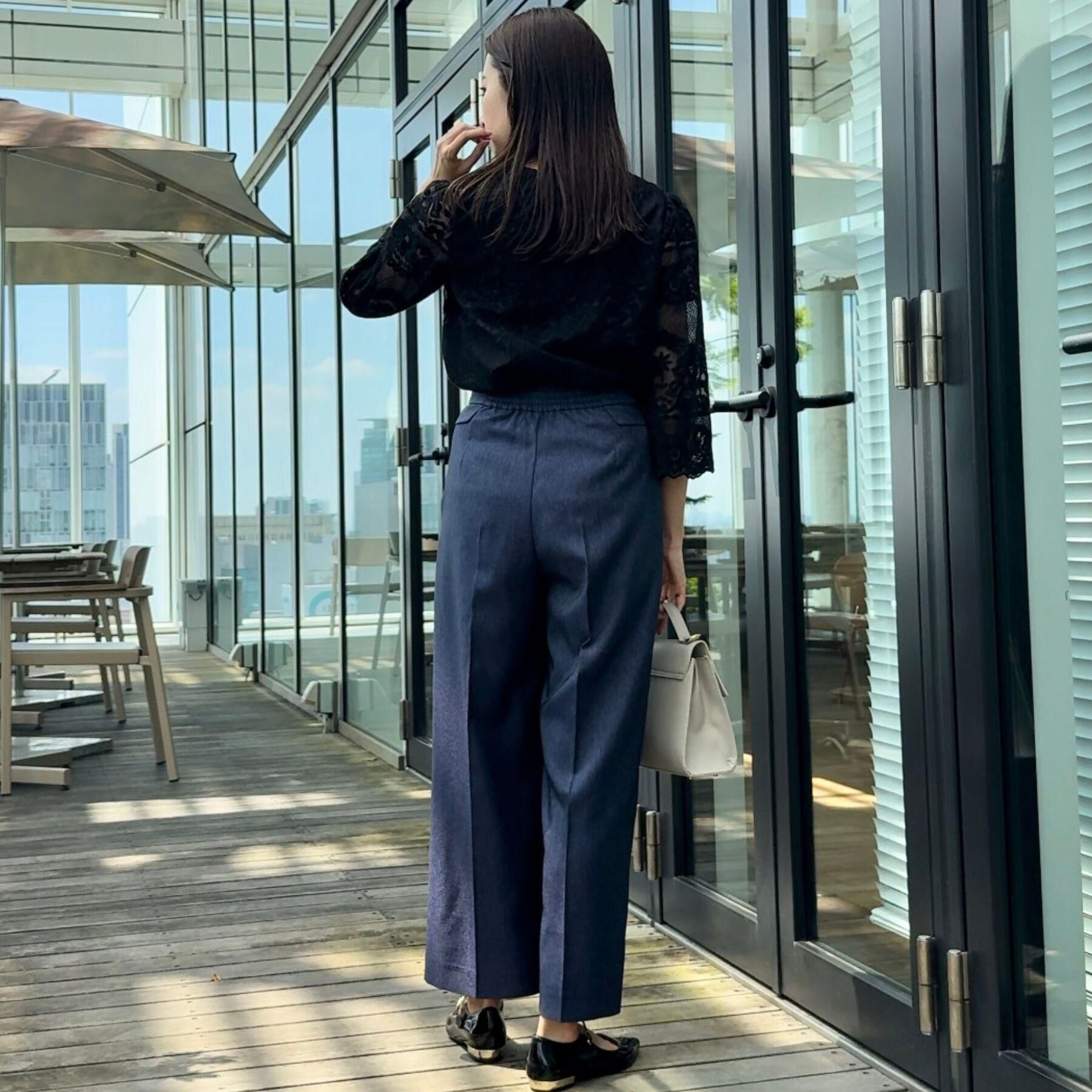 Couture broach「【一枚で着映える・高見え】刺繍レースフレアー袖ブラウス」|シャツ・ブラウス|