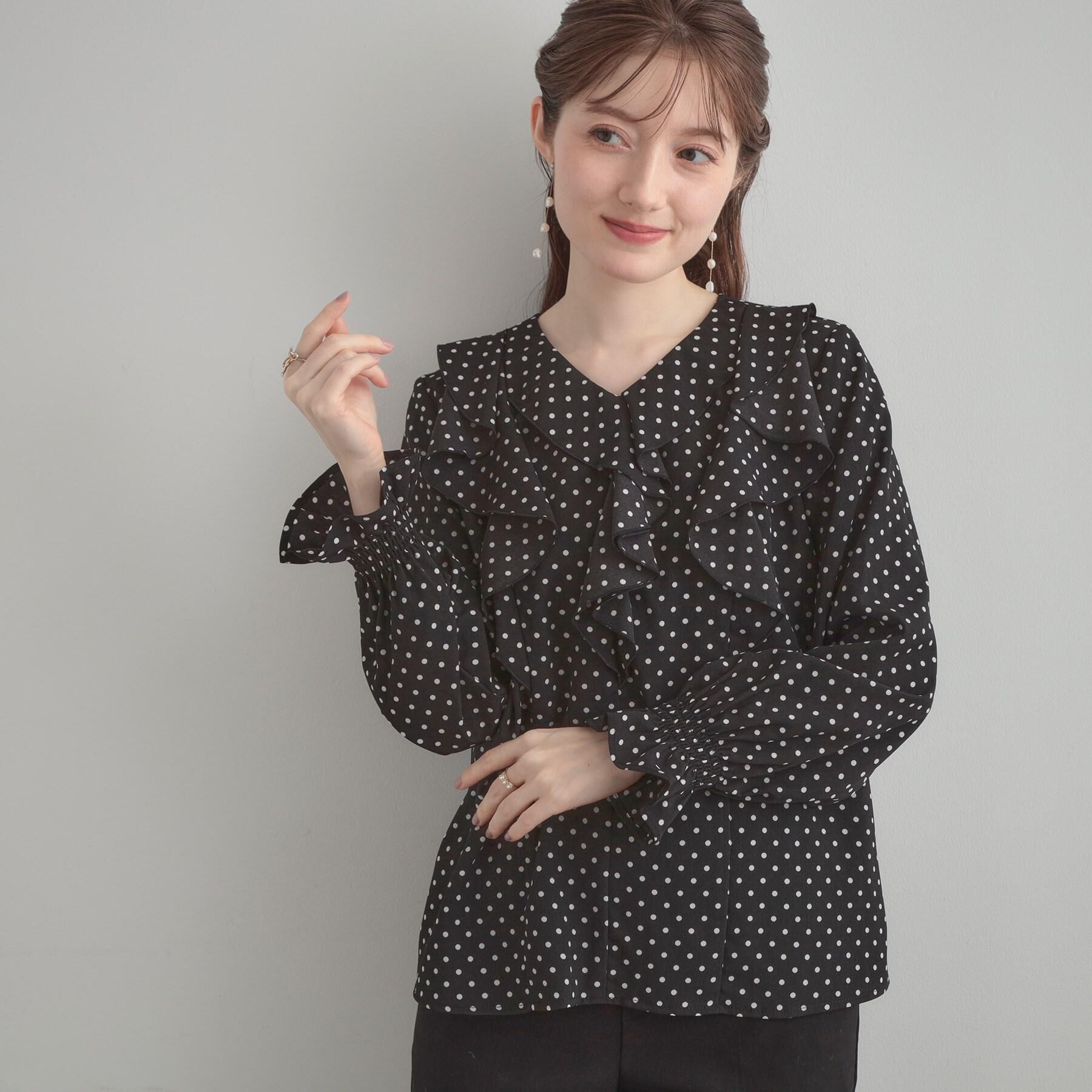 Couture broach「【大人可愛い・通勤】ラッフルフリルブラウス」|シャツ・ブラウス|