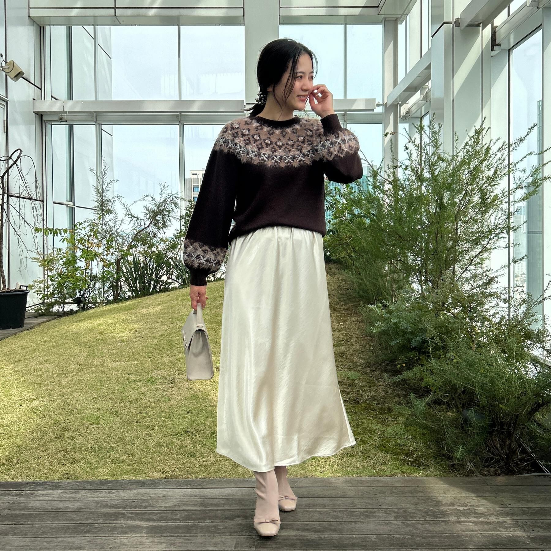 Couture broach「【着映え】求心フェザーニット」|ニット・セーター|