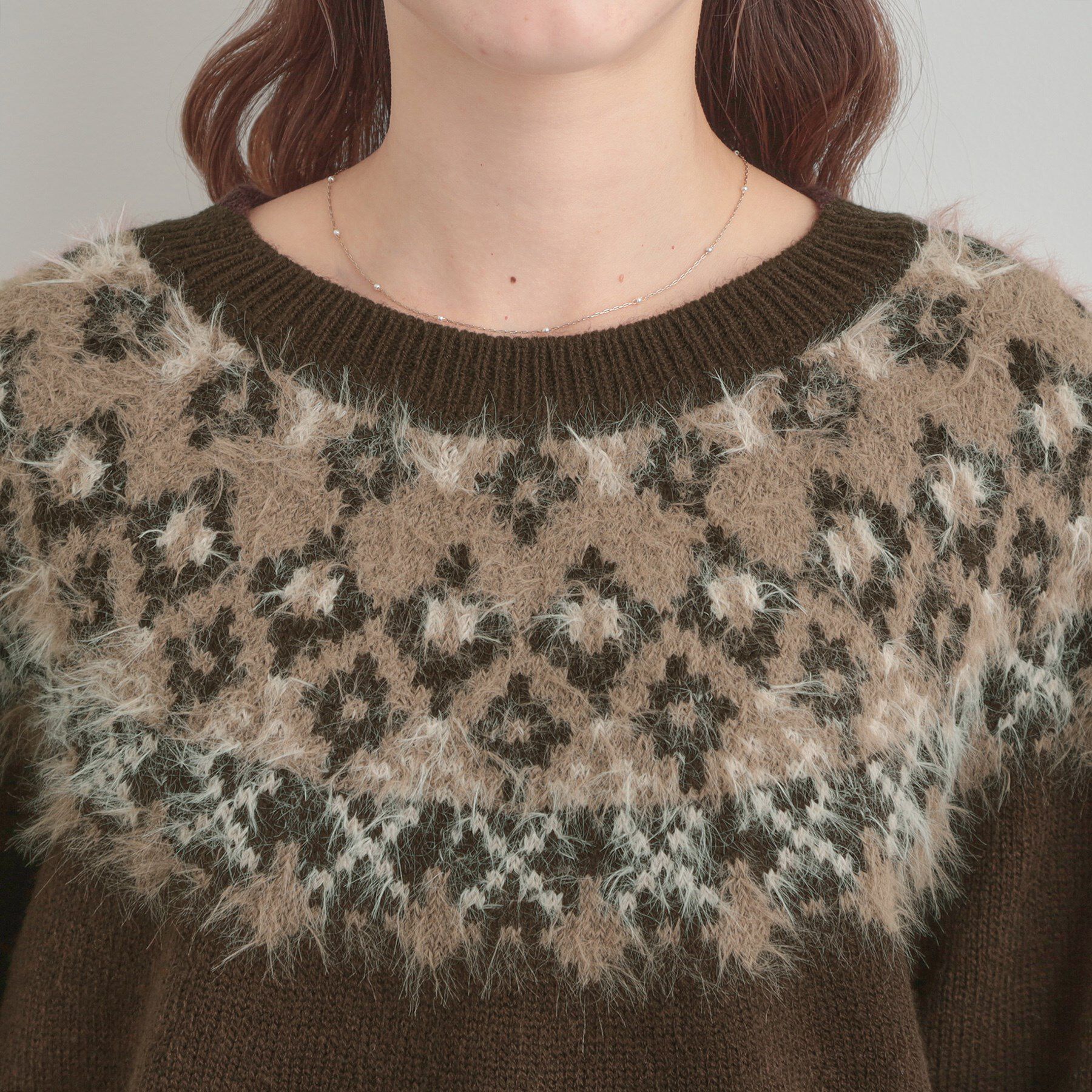 Couture broach「【着映え】求心フェザーニット」|ニット・セーター|