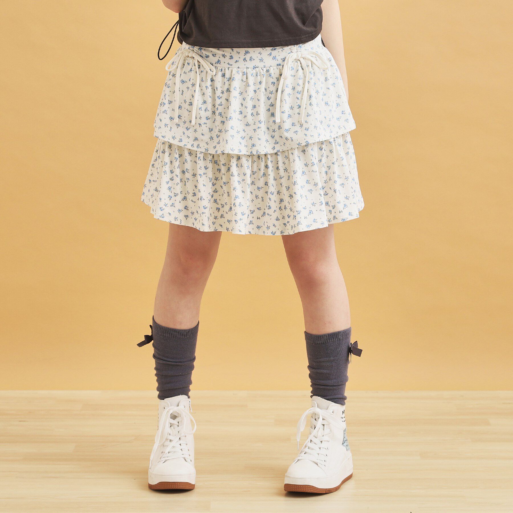 PINK-latte「リボンティアードスカート」|スカート|アイボリー(404)