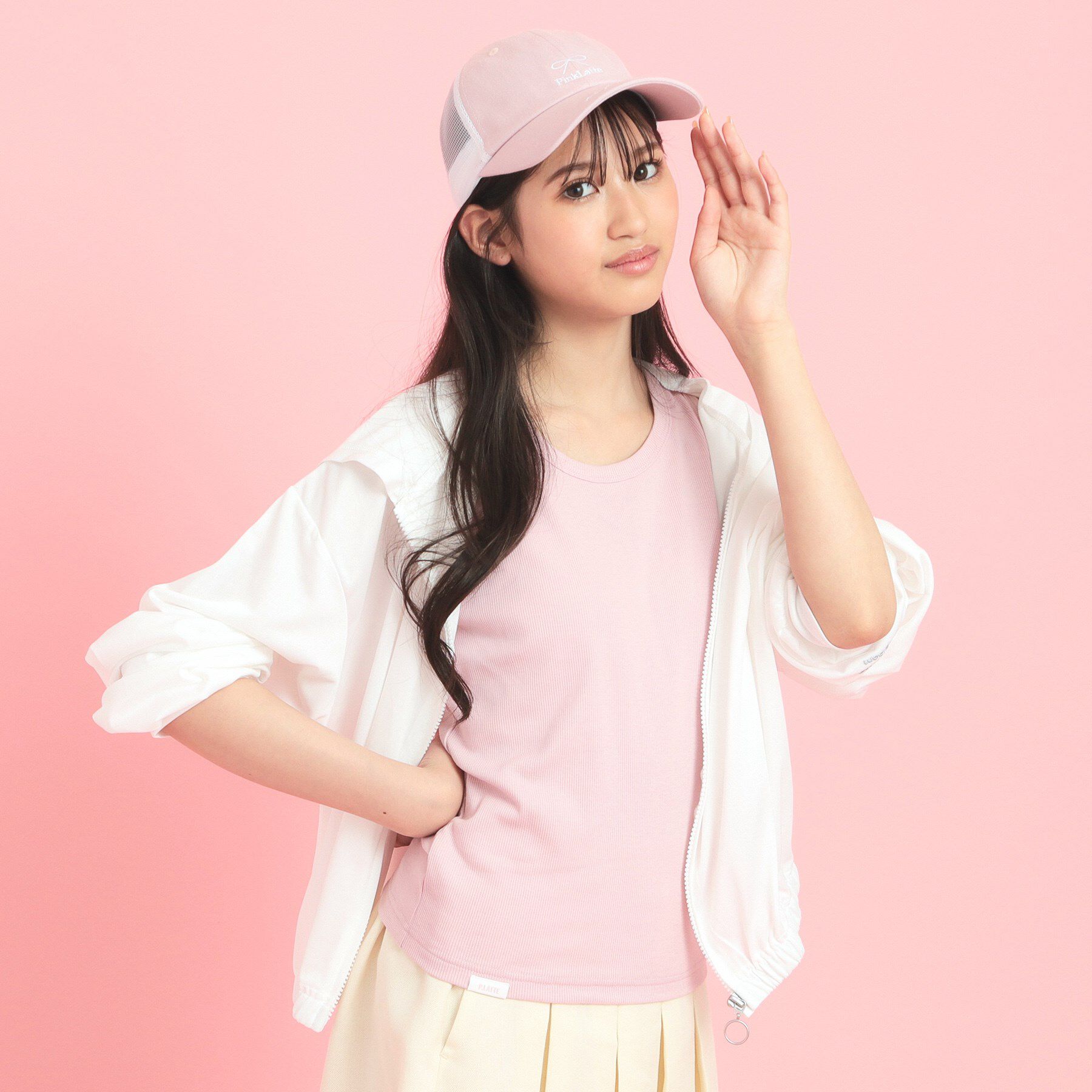 PINK-latte「シンプルタンクトップ」|キャミソール|