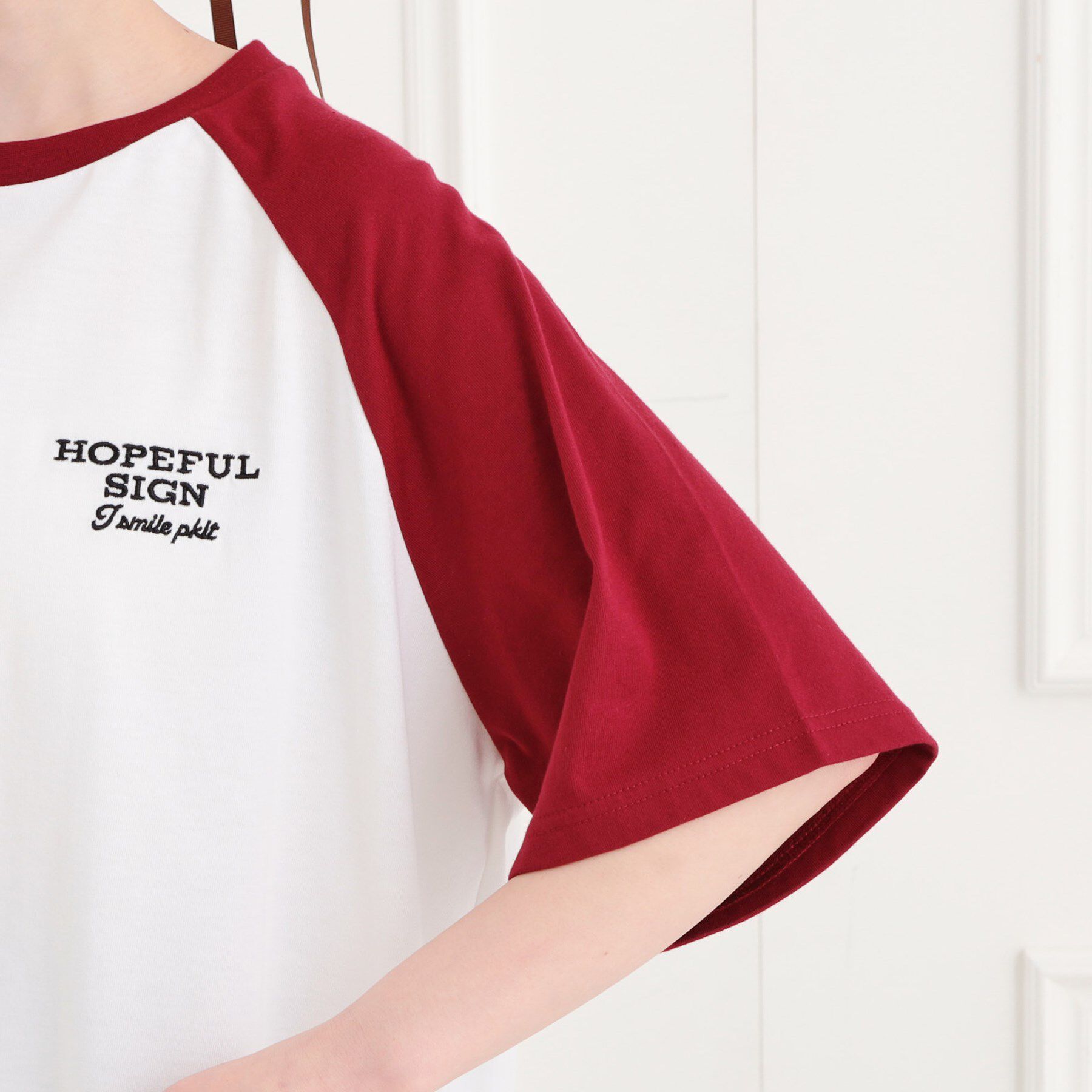 PINK-latte「ワッペン風チュニックTシャツ」|チュニック|