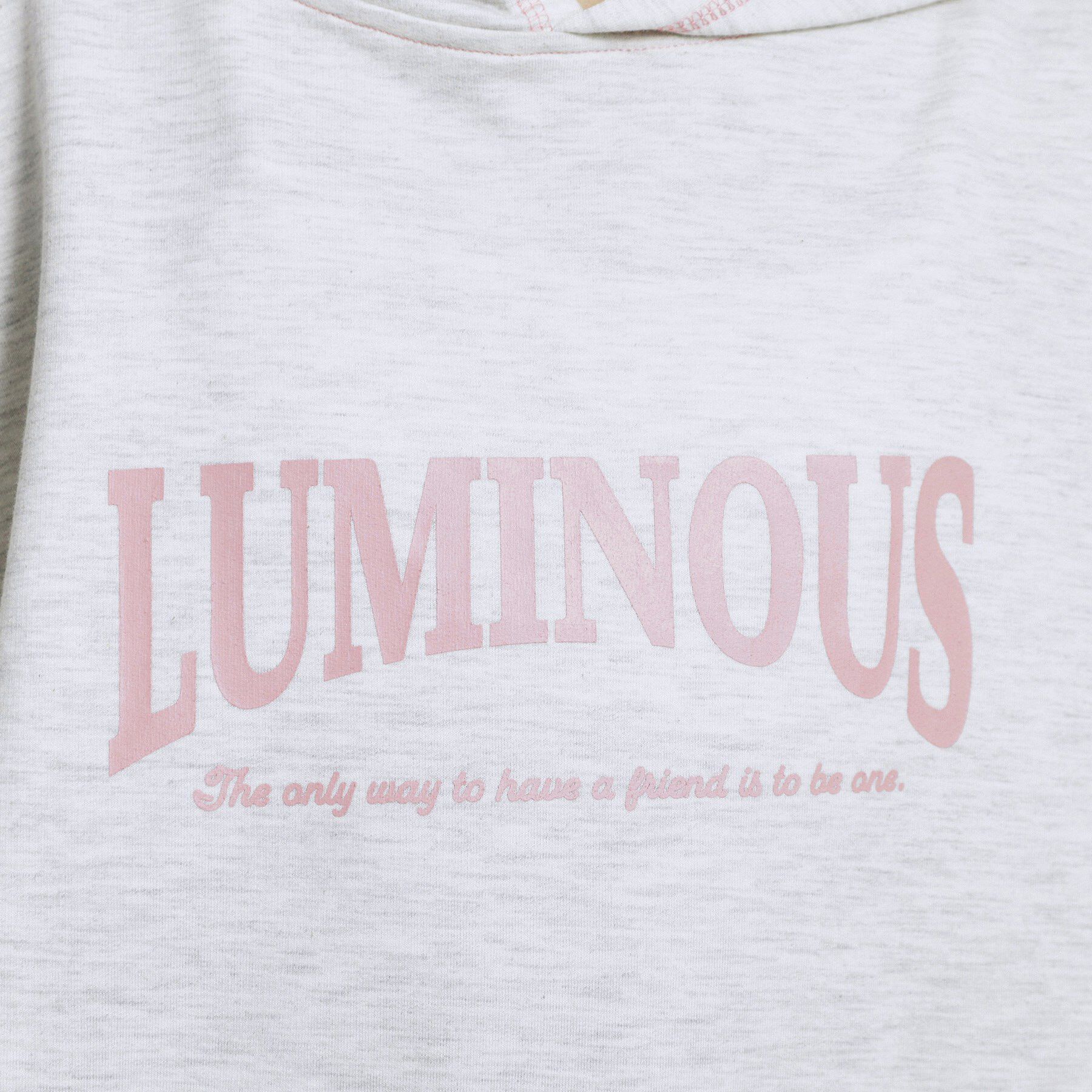 PINK-latte「配色ステッチパーカチュニック」|パーカー|