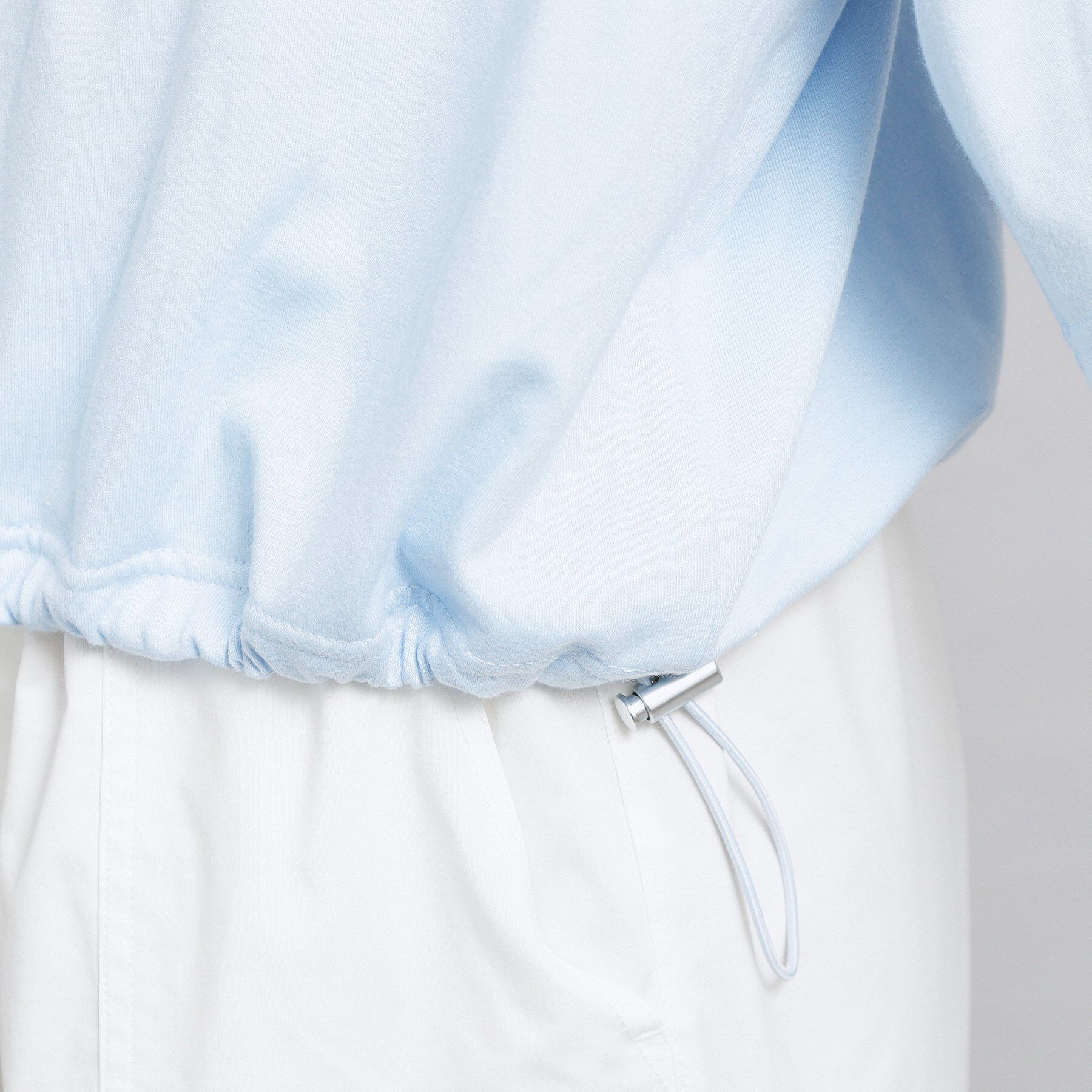 PINK-latte「配色パイピング切り替え衿付きトップス」|Tシャツ・カットソー|