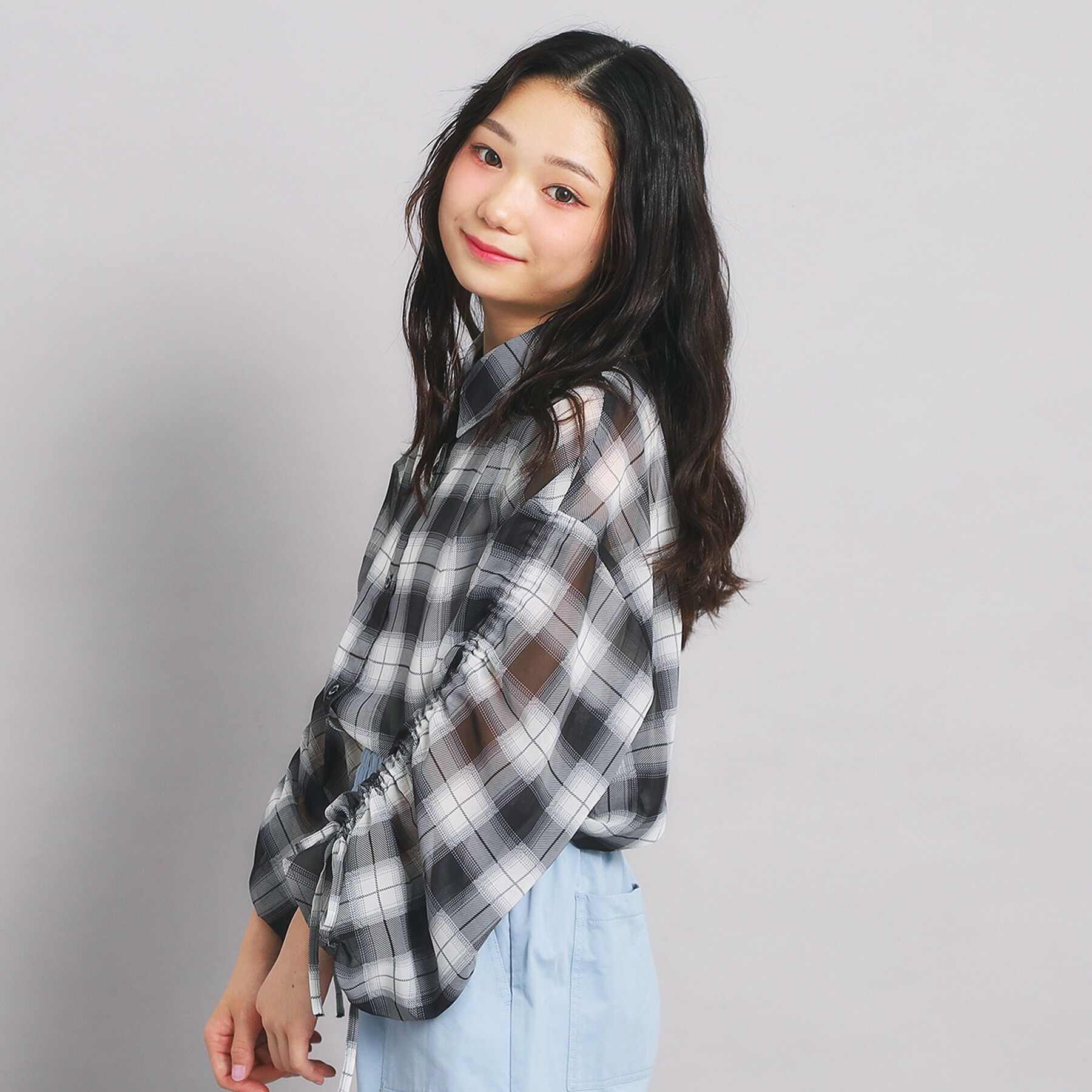 PINK-latte「【セットアイテム】ドロストチェック＋タンクセット」|その他|