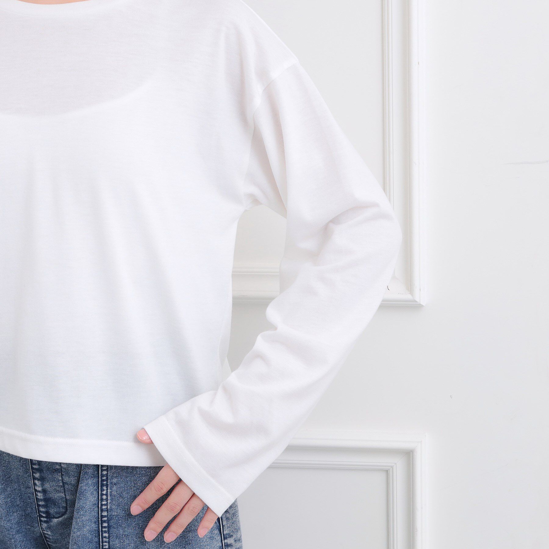 PINK-latte「【セットアイテム】ニットベスト＋ロンT」|ベスト・ジレ|