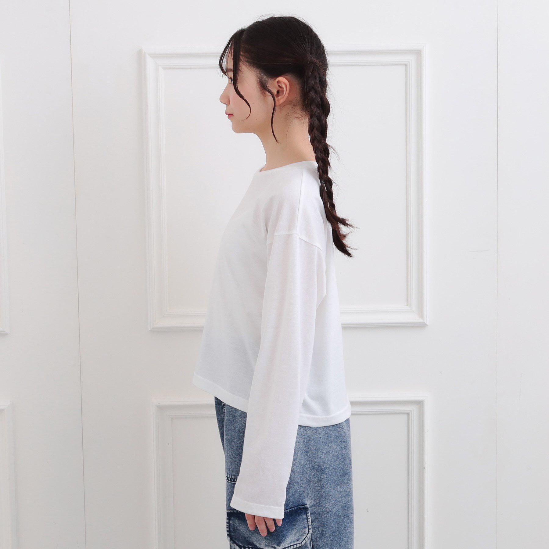 PINK-latte「【セットアイテム】ニットベスト＋ロンT」|ベスト・ジレ|