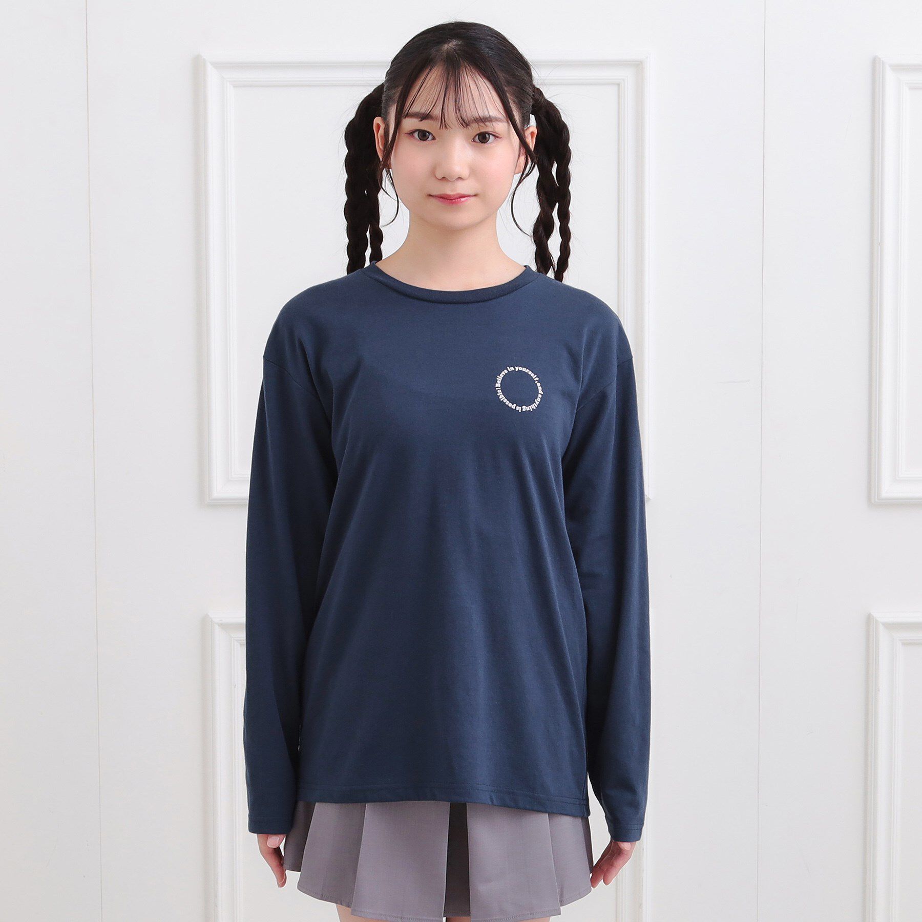 PINK-latte「フロッキーくまちゃんロンT」|Tシャツ・カットソー|