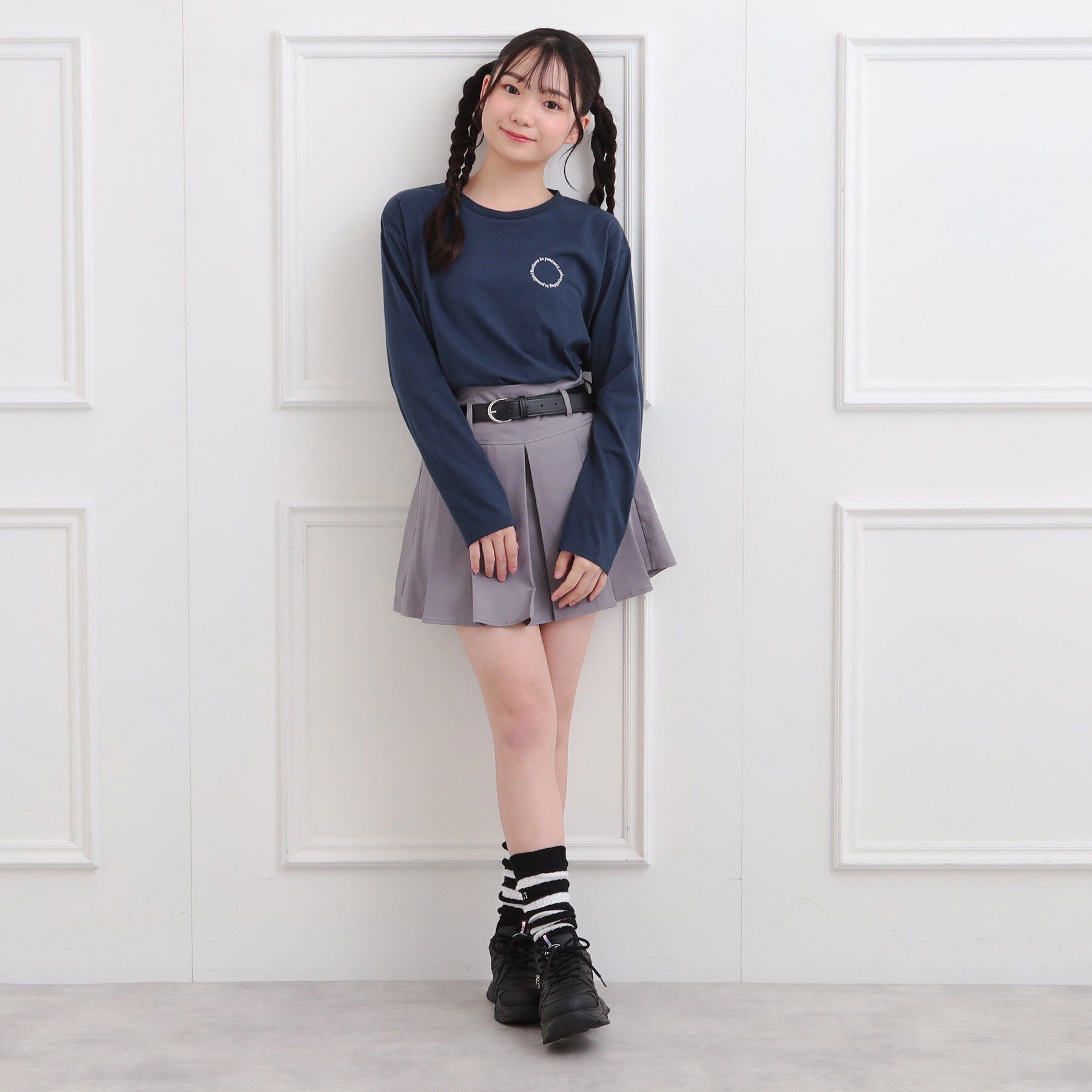 PINK-latte「フロッキーくまちゃんロンT」|Tシャツ・カットソー|