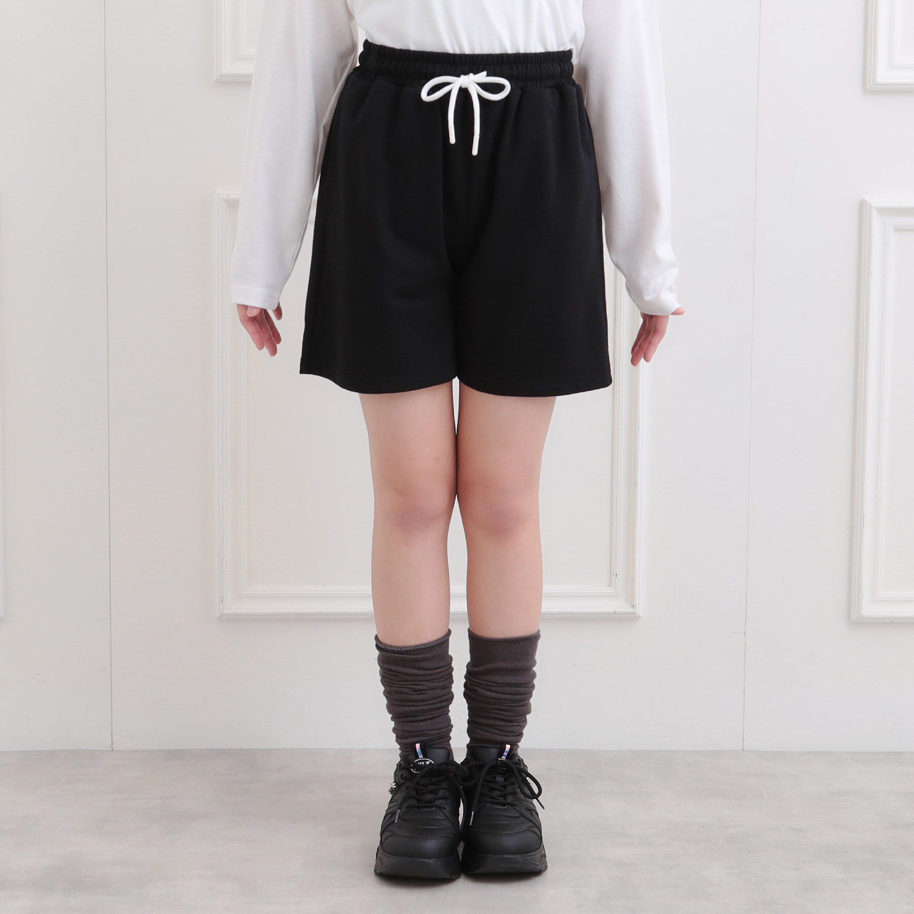 PINK-latte「袖ラインパーカ＋ショートパンツセット」|その他|