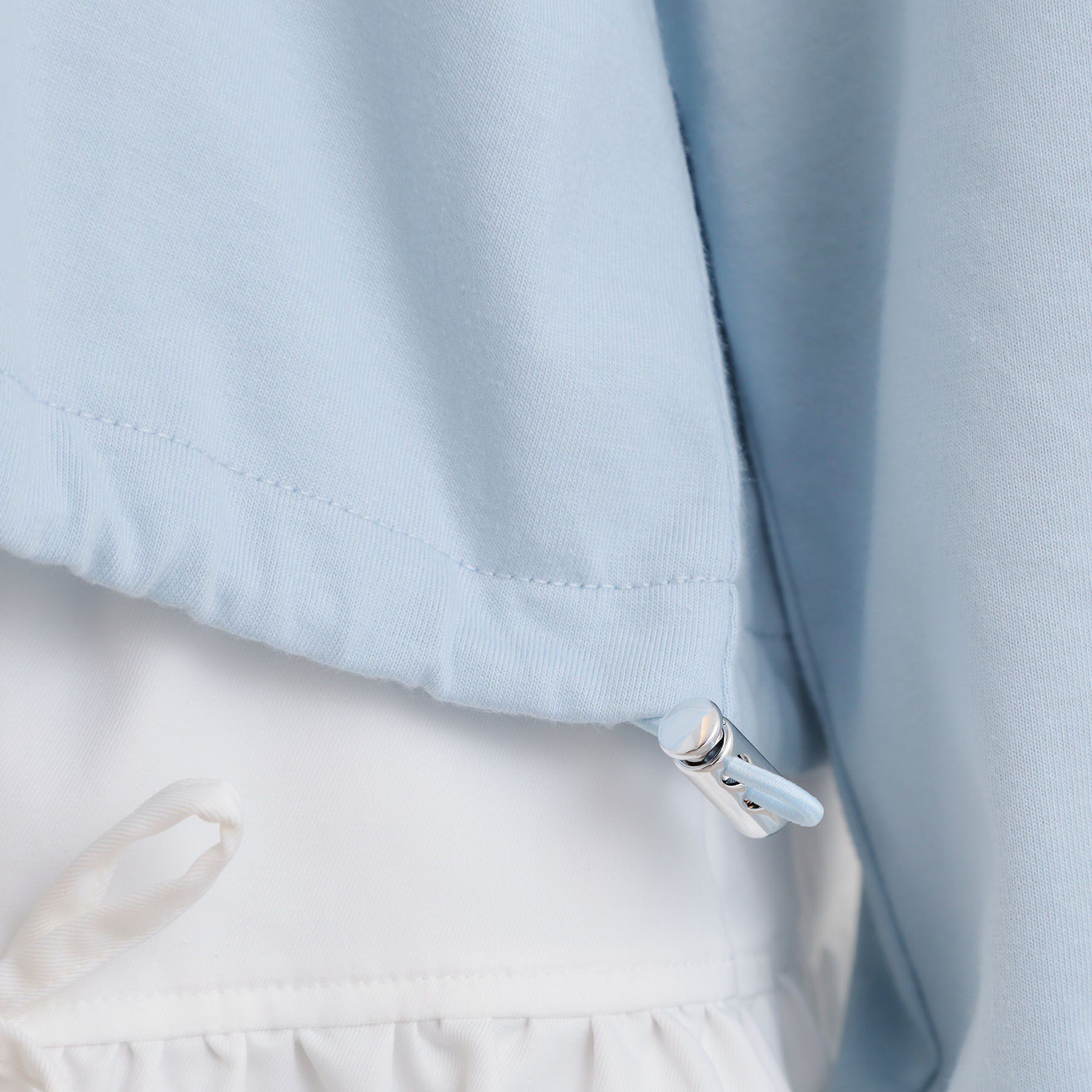 PINK-latte「裾ドロストチュールプルオーバー」|Tシャツ・カットソー|