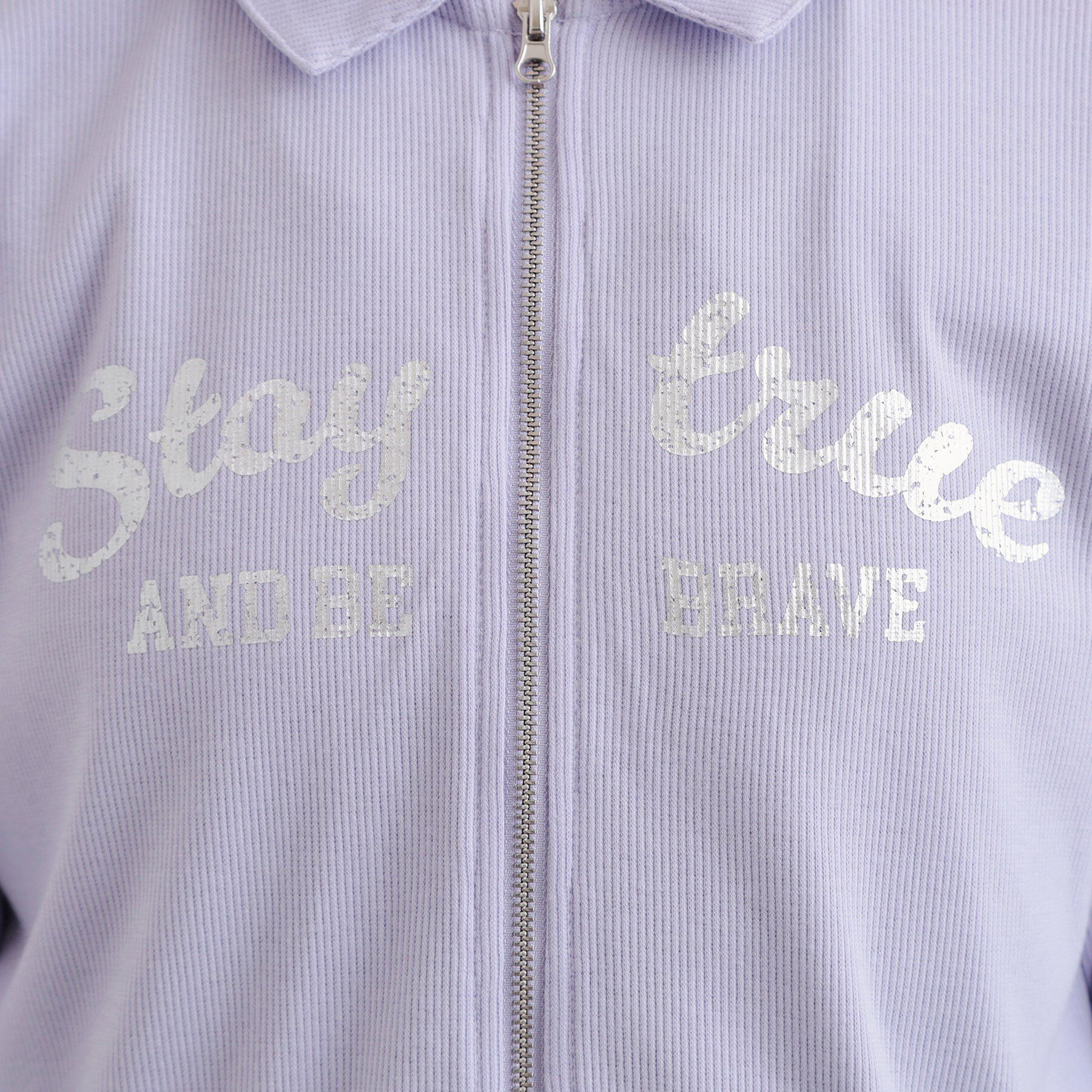 PINK-latte「衿付きダブルジップテレコ」|Tシャツ・カットソー|