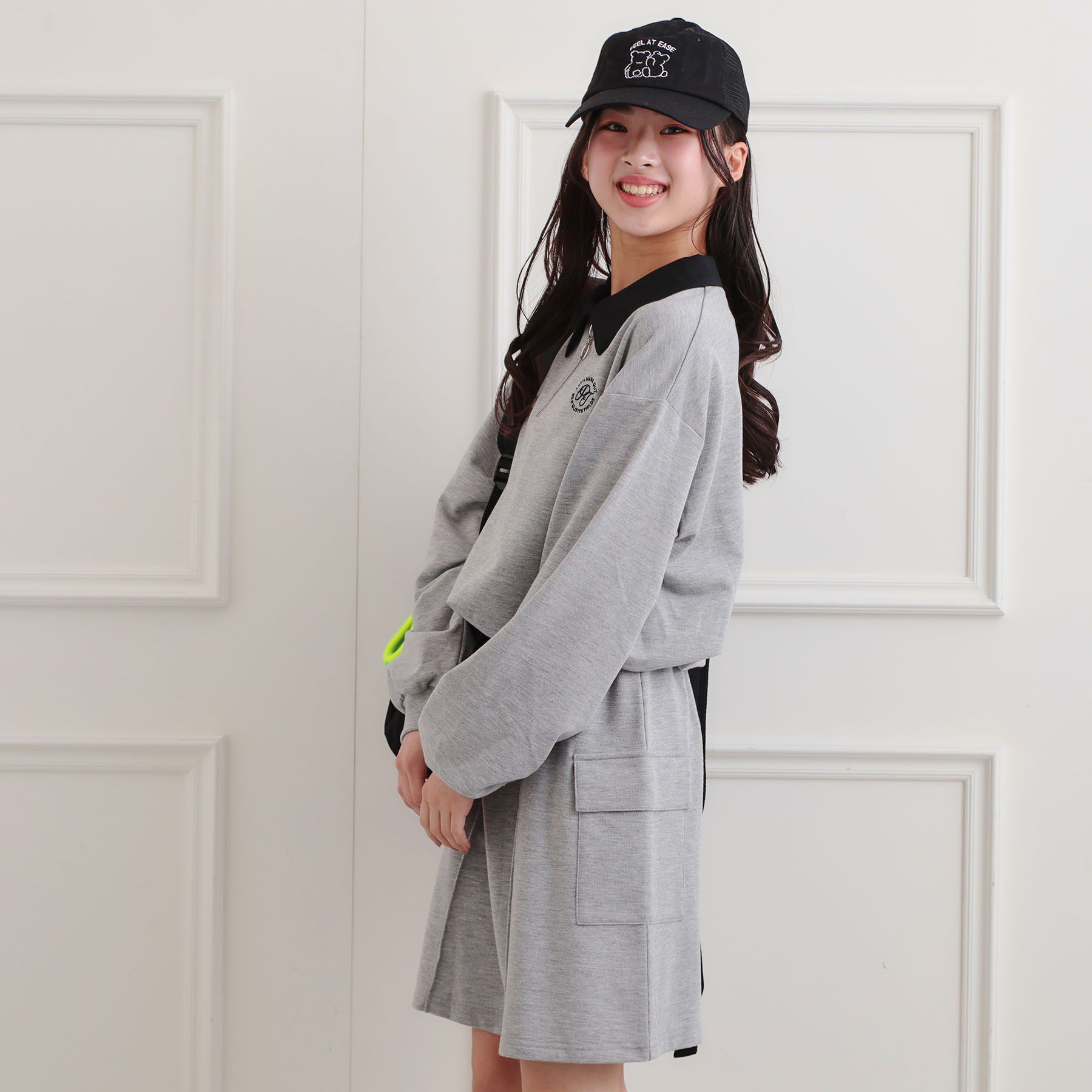 PINK-latte「【セットアップ】ハーフジップ＋カーゴスカート」|その他|