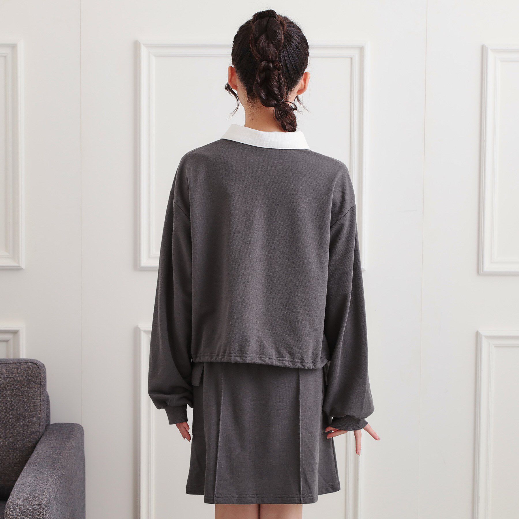 PINK-latte「【セットアップ】ハーフジップ＋カーゴスカート」|その他|