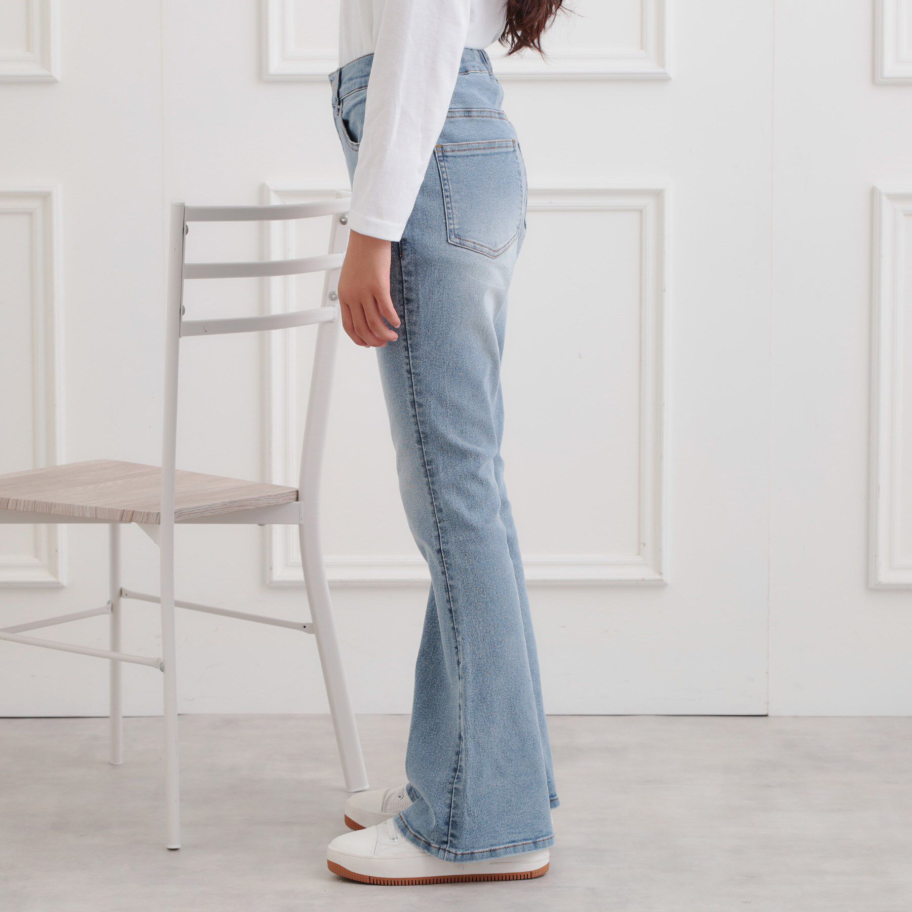 PINK-latte「フレアデニムパンツ」|その他|