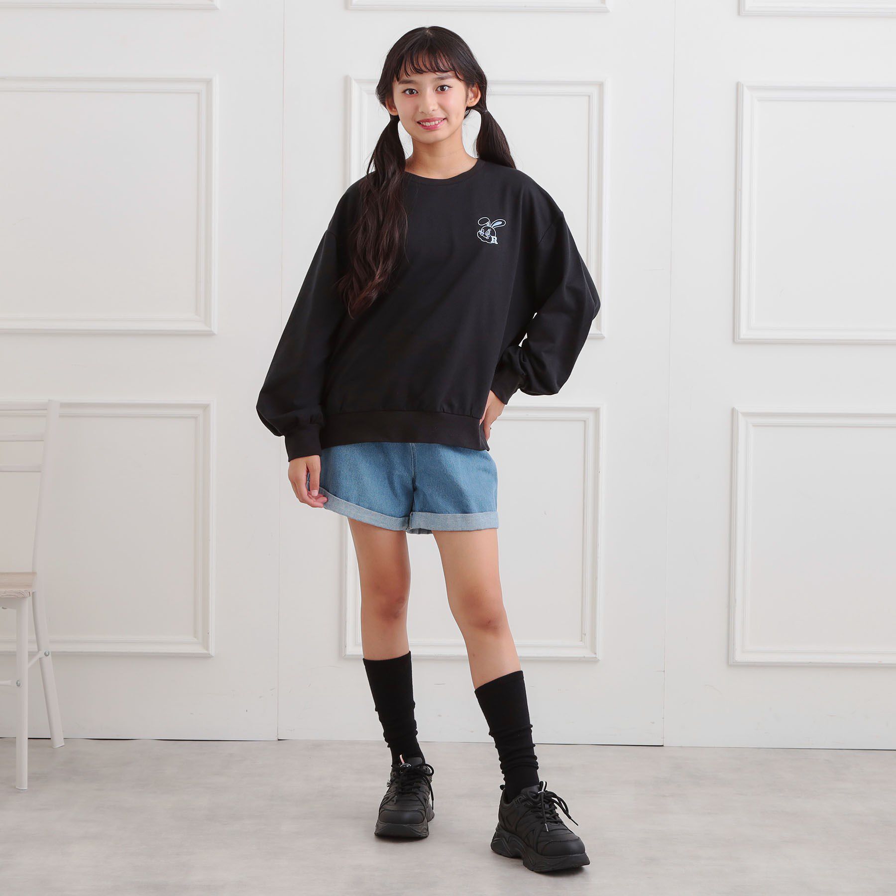 PINK-latte「アニマルプリント裏毛プルオーバー」|その他|