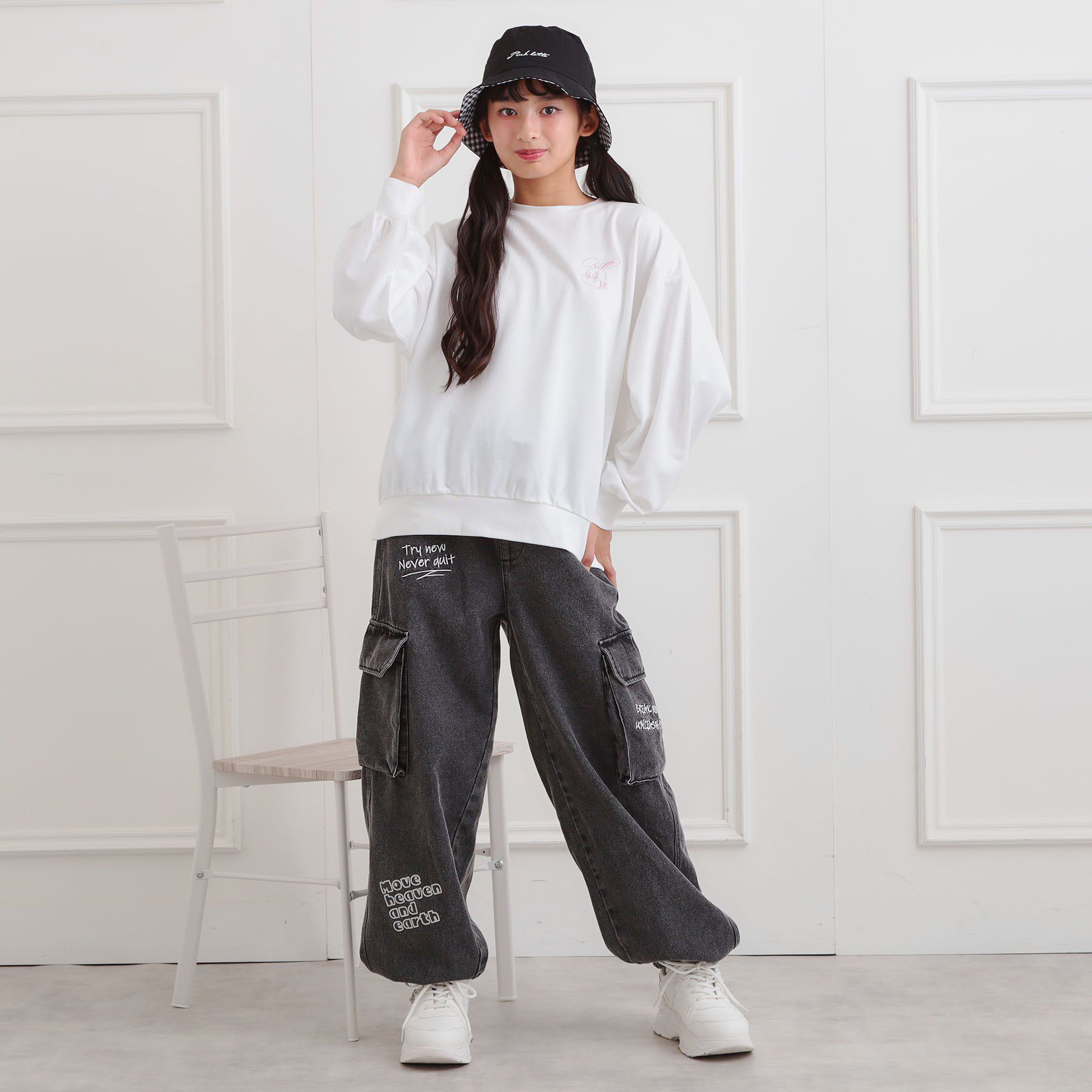 PINK-latte「アニマルプリント裏毛プルオーバー」|その他|