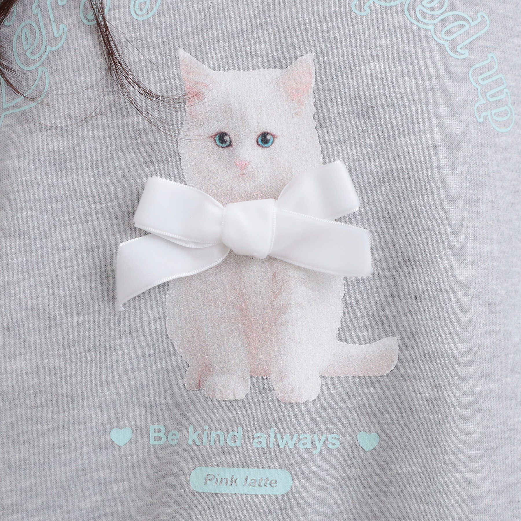 PINK-latte「ベロアリボンネコフォトトレーナー」|その他|