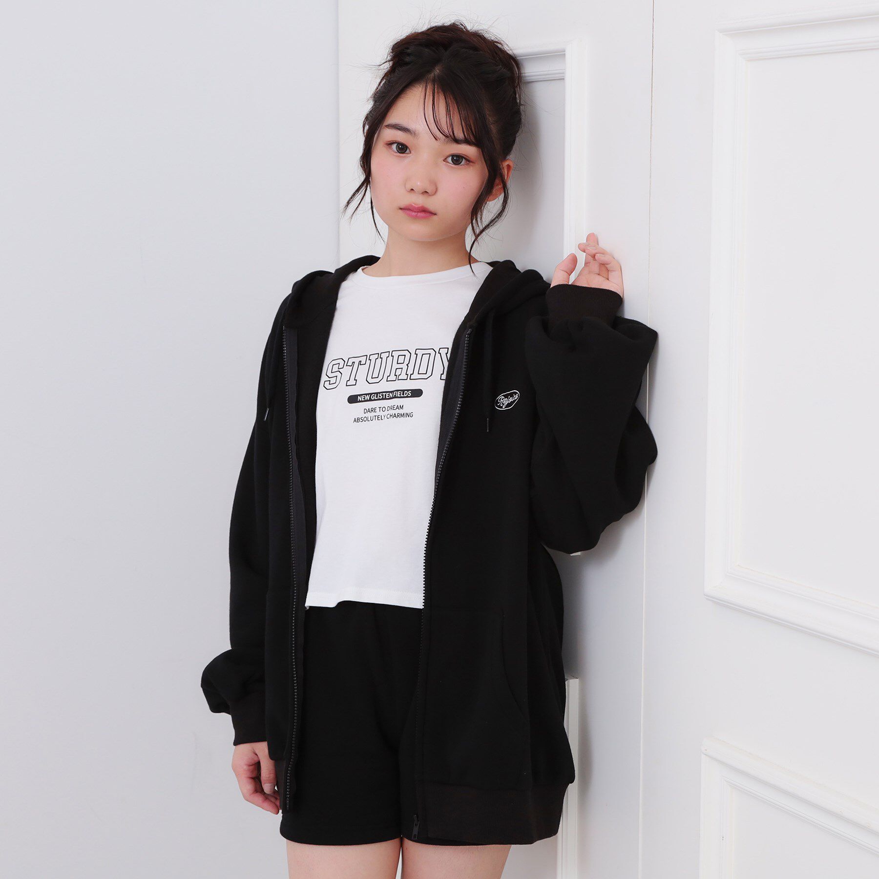 PINK-latte「【セットアイテム】くまちゃんあったか3点セット」|その他|ブラック(019)