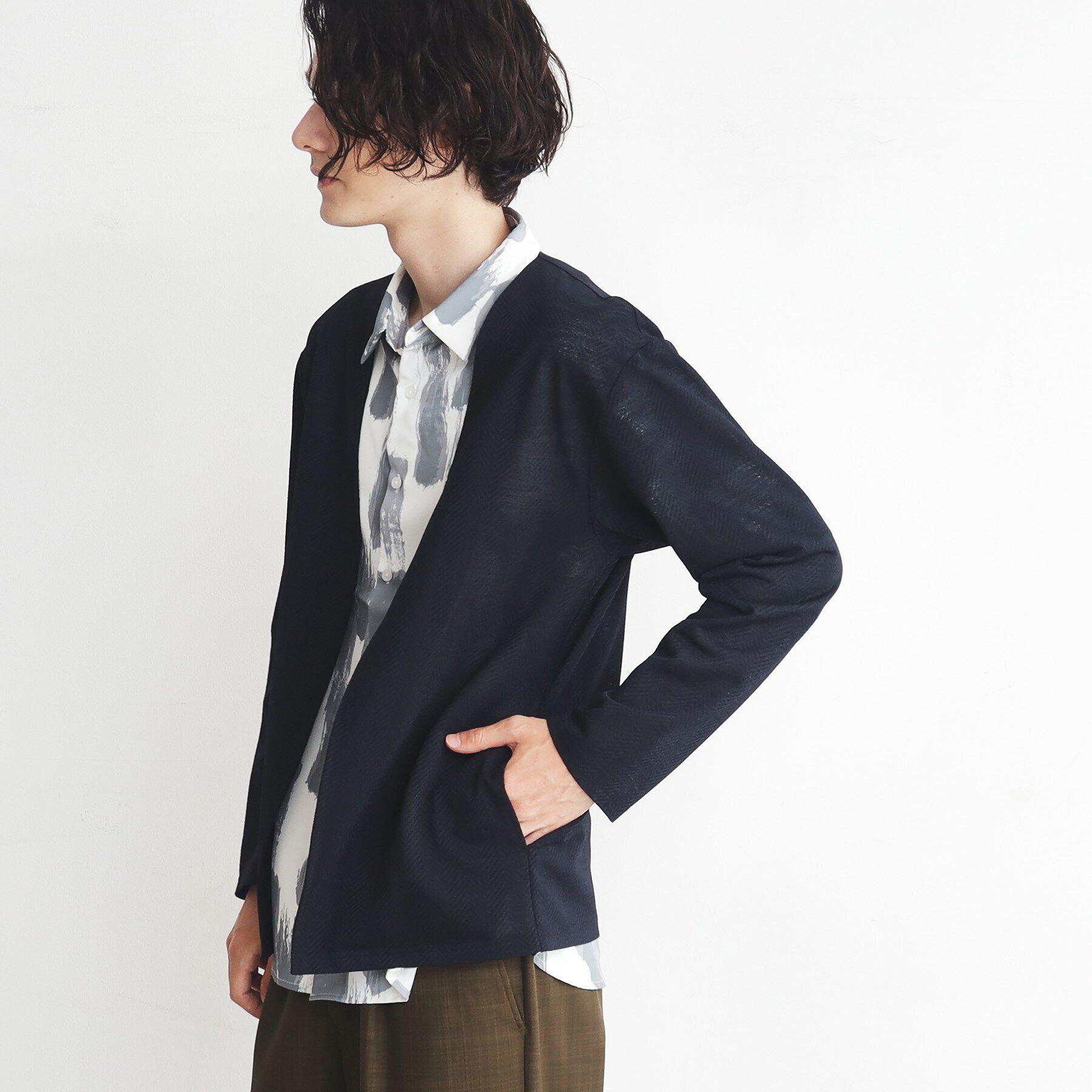 THE SHOP TK「【速乾／通気性◎／セットアップ可】シャリルジャージカーディガン」|カーディガン|