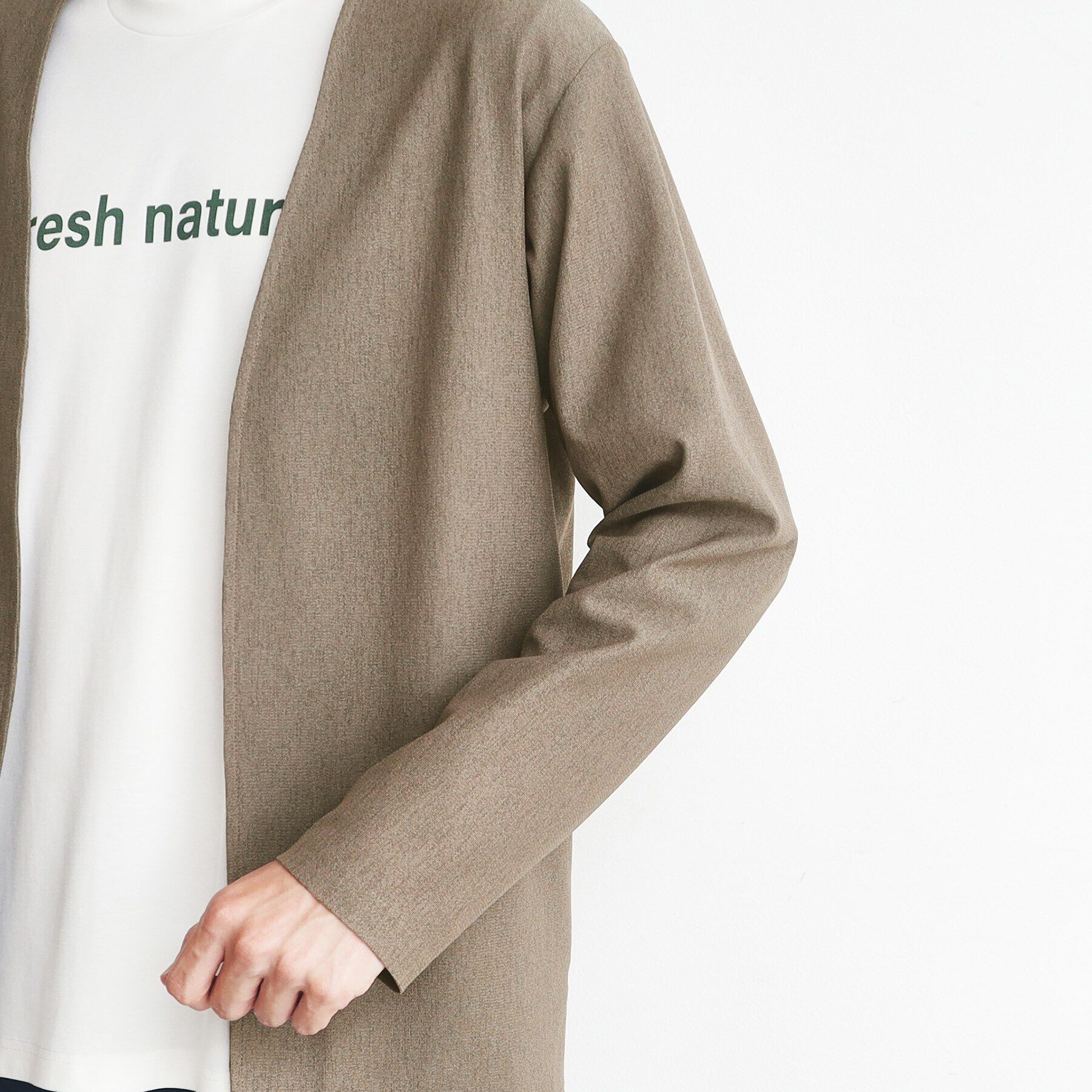 THE SHOP TK「【速乾／通気性◎／セットアップ可】シャリルジャージカーディガン」|カーディガン|