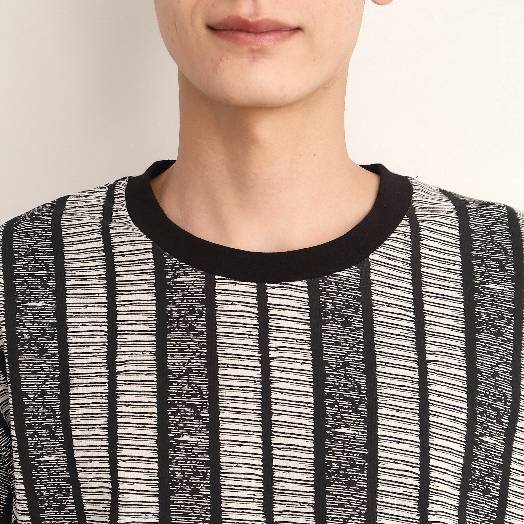 THE SHOP TK「ビッグシルエット総柄アソートTシャツ 幾何学／ドット／ストライプ／バックロゴ」|Tシャツ・カットソー|