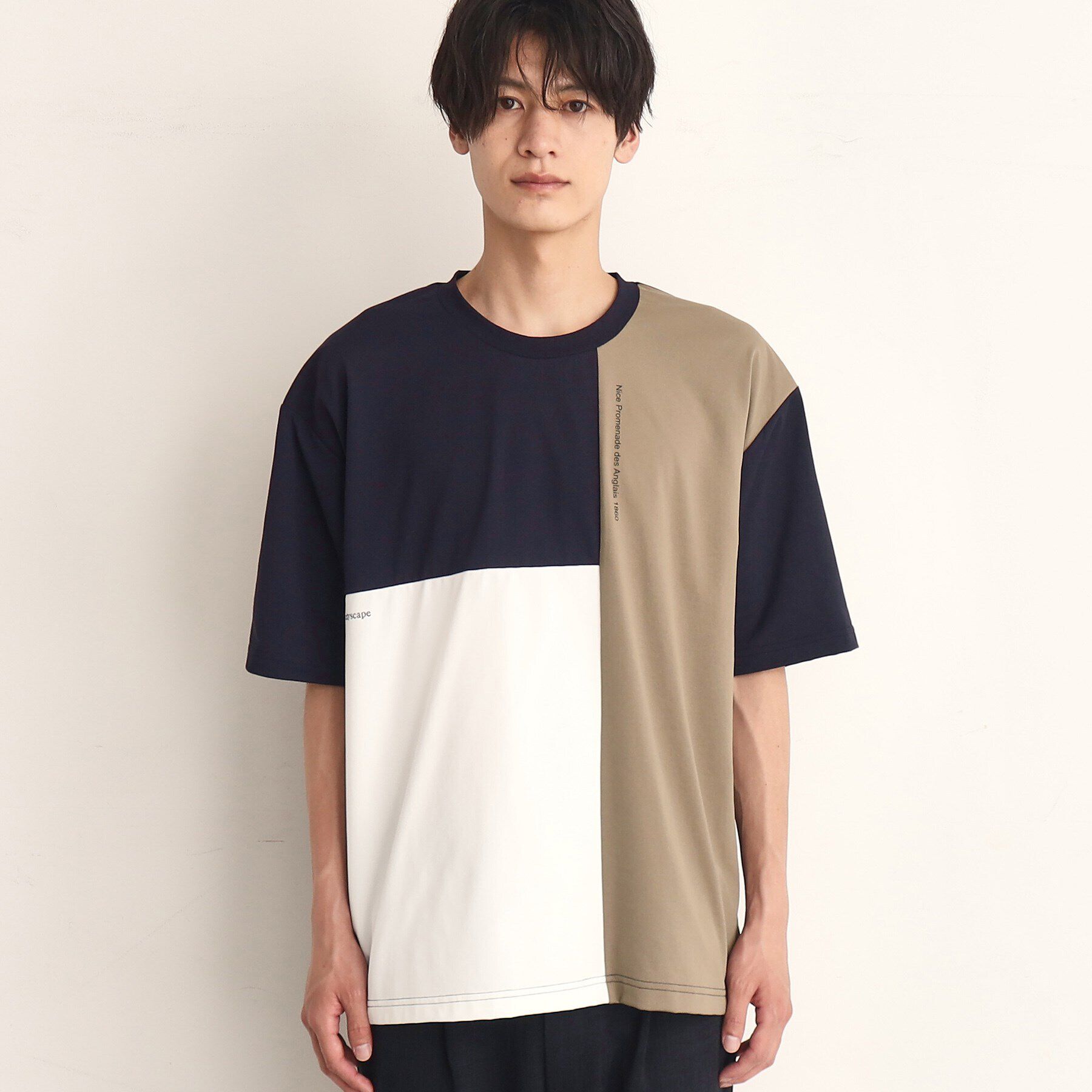 THE SHOP TK「【接触冷感／吸水速乾／UVカット／防シワ／マシンウォッシャブル】ライトパーフェクブロッキングTシャツ」|Tシャツ・カットソー|