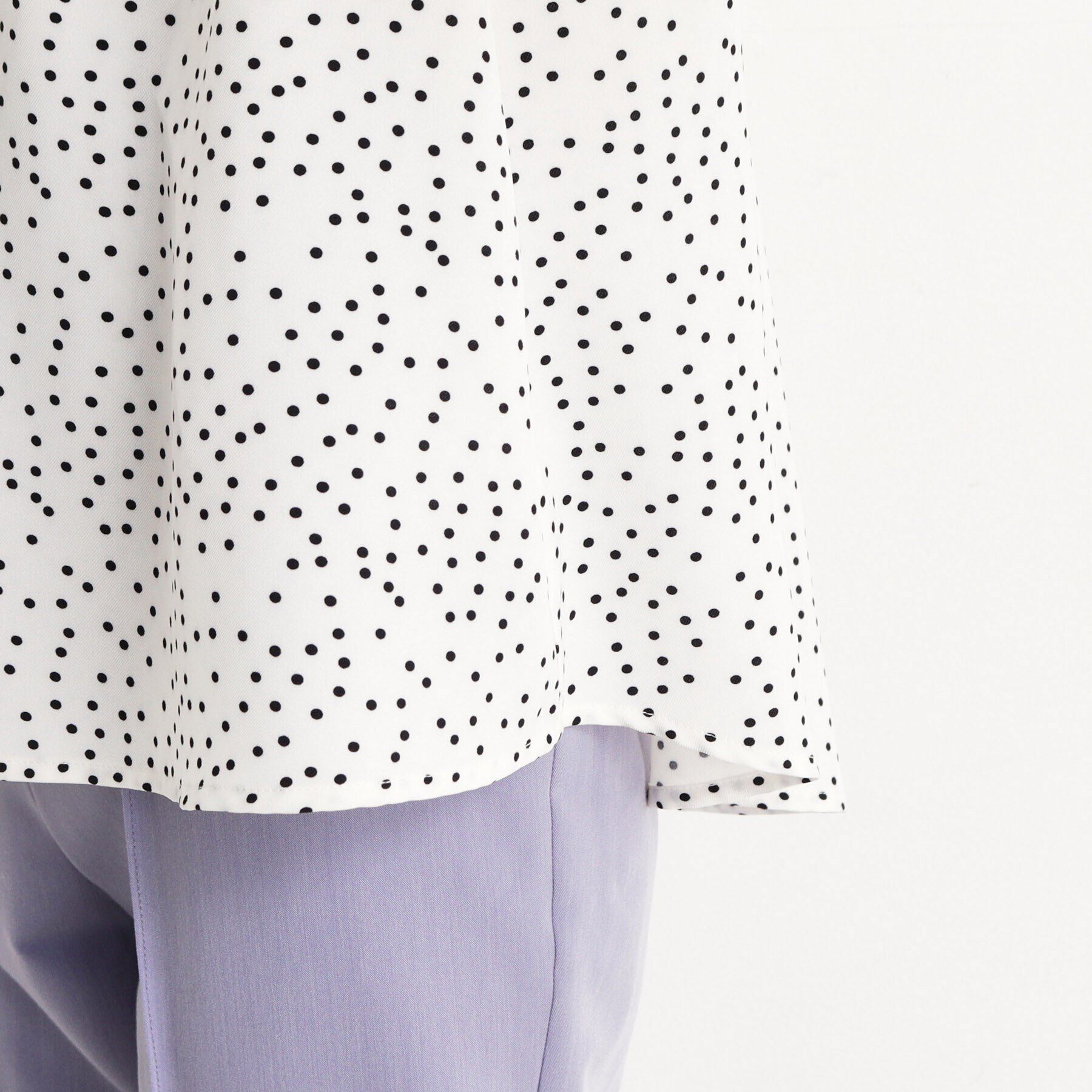 THE SHOP TK「ギャザー半袖ブラウス【手洗い可】」|シャツ・ブラウス|