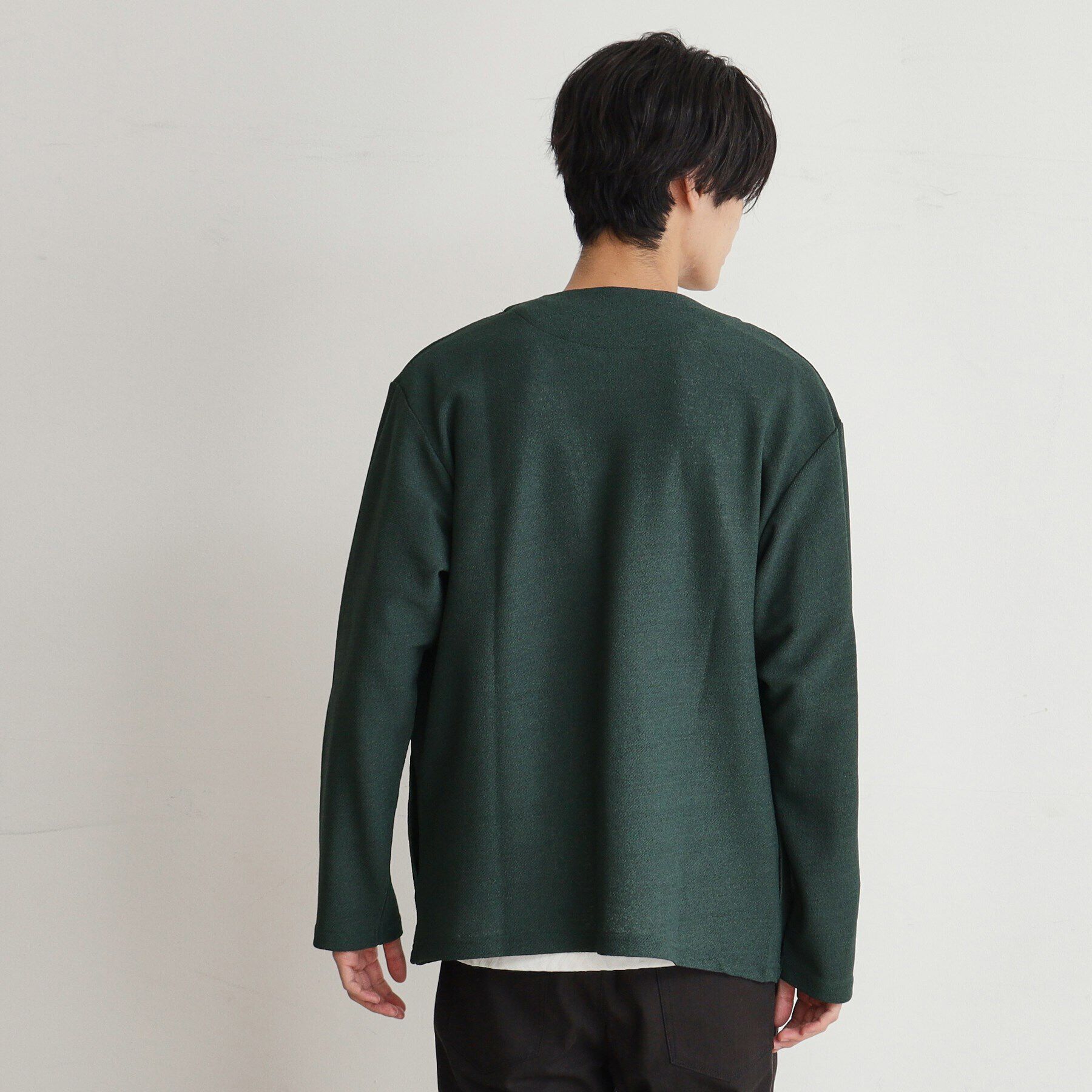 THE SHOP TK「バルキータッチノーカラーカーディガン」|カーディガン|