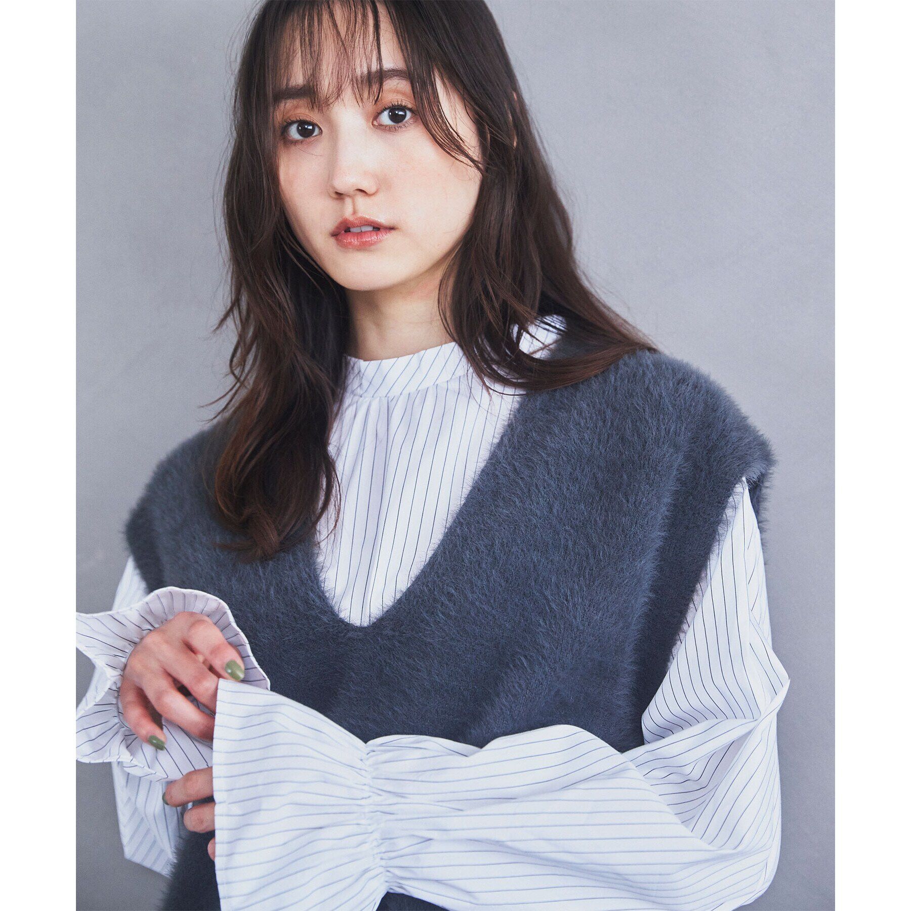 THE SHOP TK「【2点セット】フェザーベスト＋シャツ/洗える」|シャツ・ブラウス|