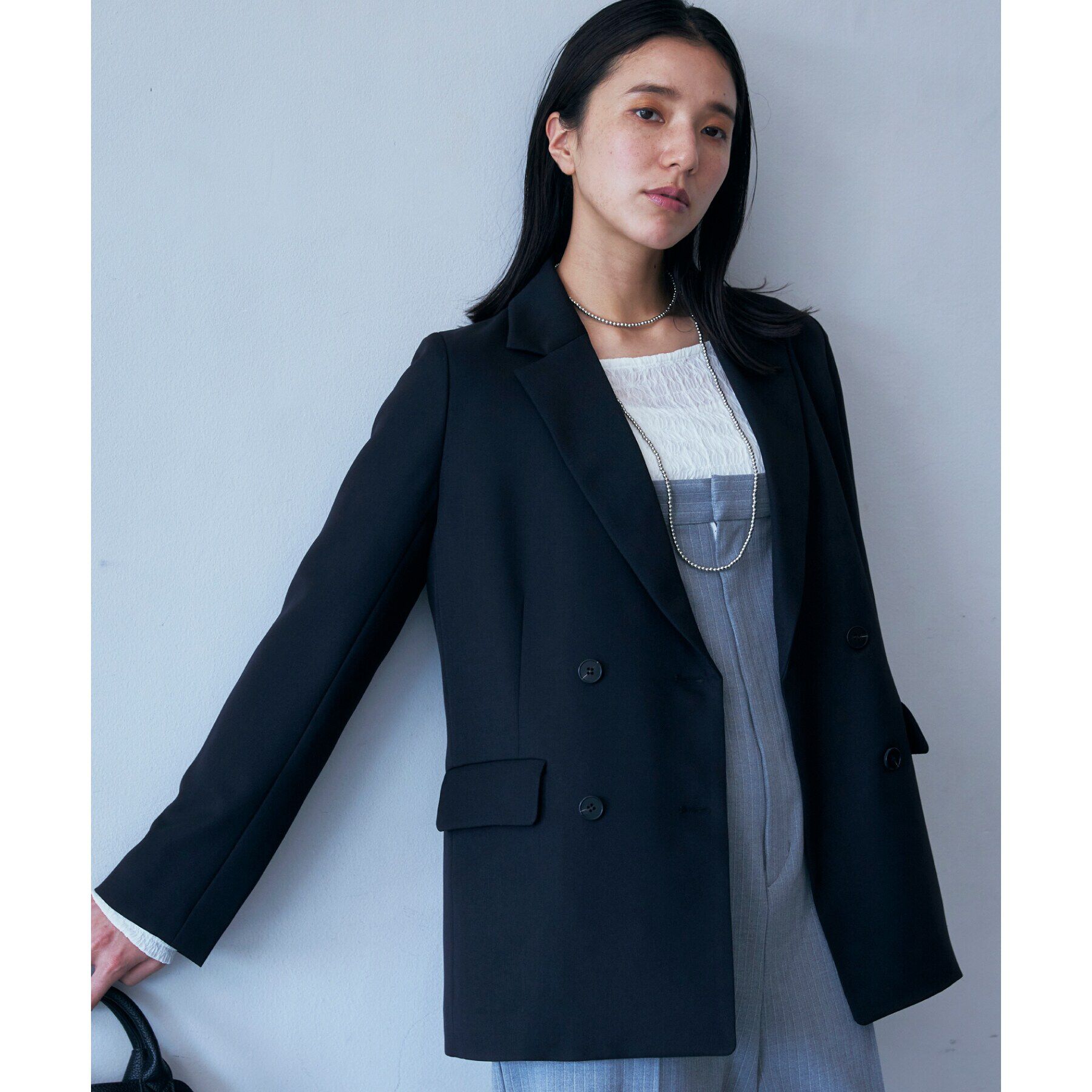 THE SHOP TK「【ヒルナンデス！で紹介】パウダリーツイルテーラード /セットアップ可/洗える」|テーラードジャケット|