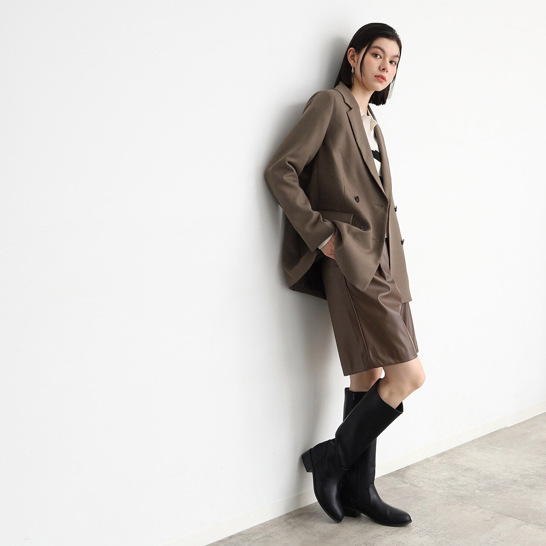 THE SHOP TK「【ヒルナンデス！で紹介】パウダリーツイルテーラード /セットアップ可/洗える」|テーラードジャケット|