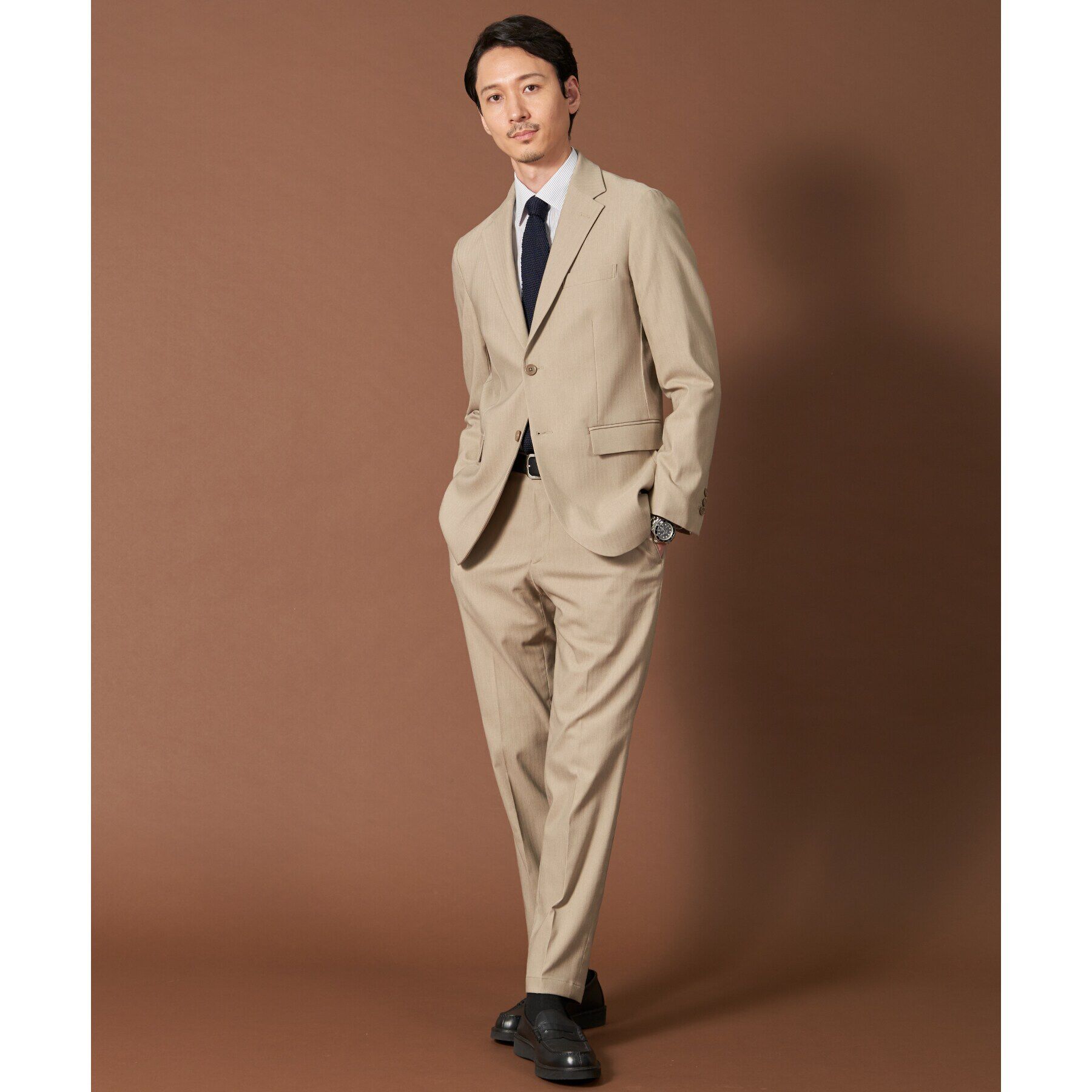 THE SHOP TK「サーモウォーカーヘリンボンスラックス【セットアップ可/ビジネス対応/ストレッチ素材/保温性〇】」|その他|