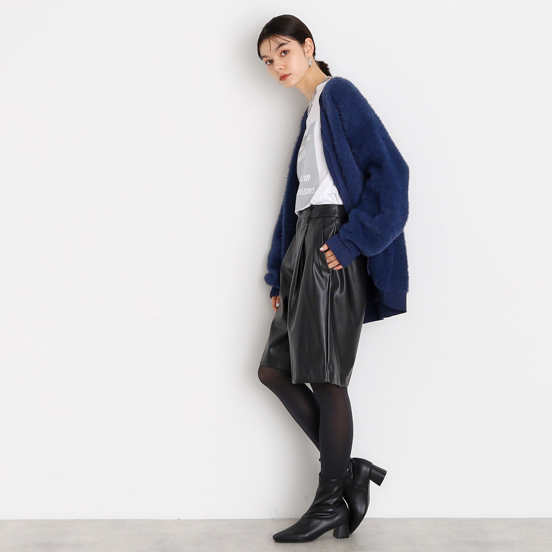 THE SHOP TK「【＠BAILA掲載】合皮ハーフパンツ」|その他|