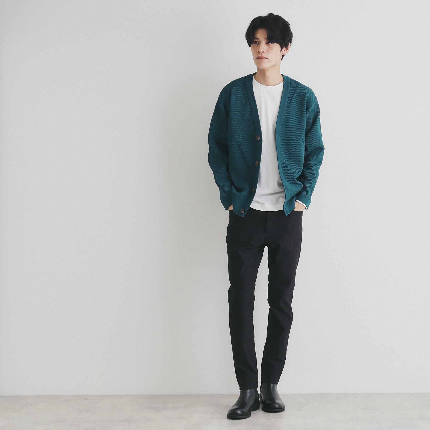 THE SHOP TK「ダイヤパネルアンサンブルカーディガン」|カーディガン|