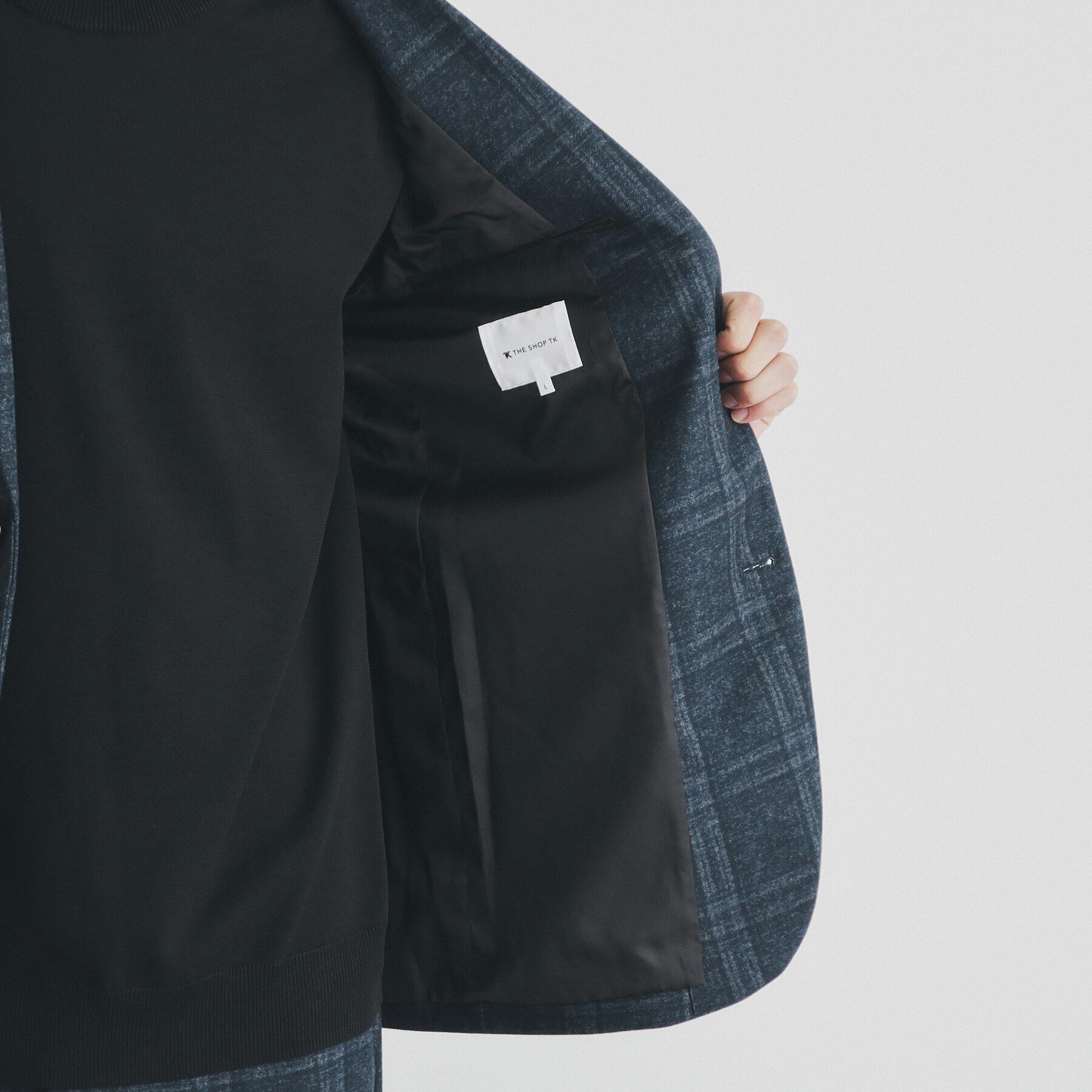 THE SHOP TK「起毛TRジャージジャケット　【セットアップ可/ビジネス対応/ストレッチ】」|テーラードジャケット|