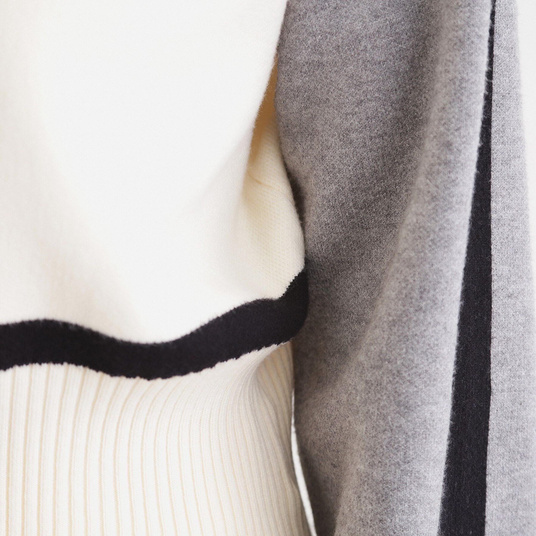 THE SHOP TK「【上下セットアイテム】配色ニットセットアップ/洗える」|スーツ|