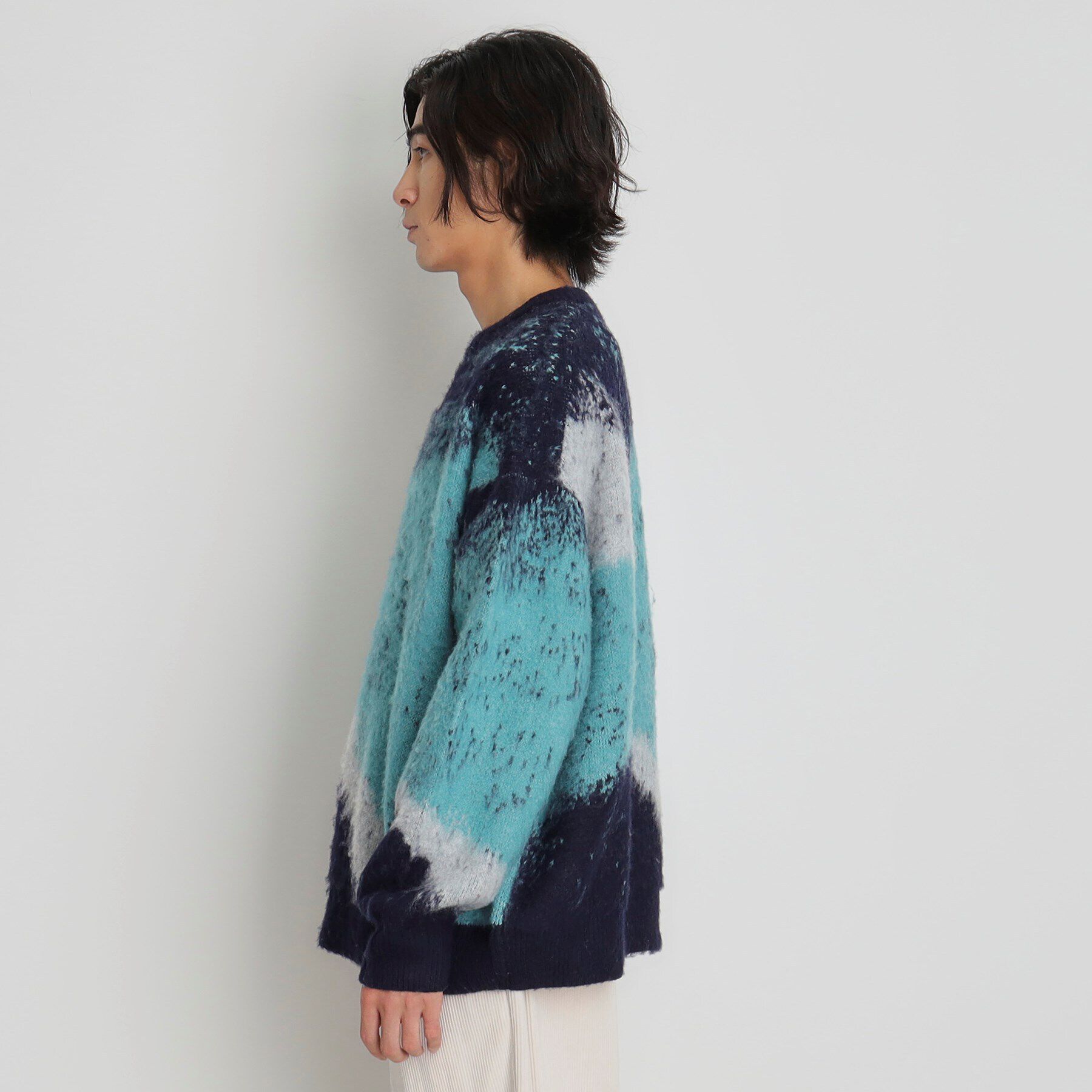 THE SHOP TK「グラデーションシャギーニット ビッグシルエット」|ニット・セーター|